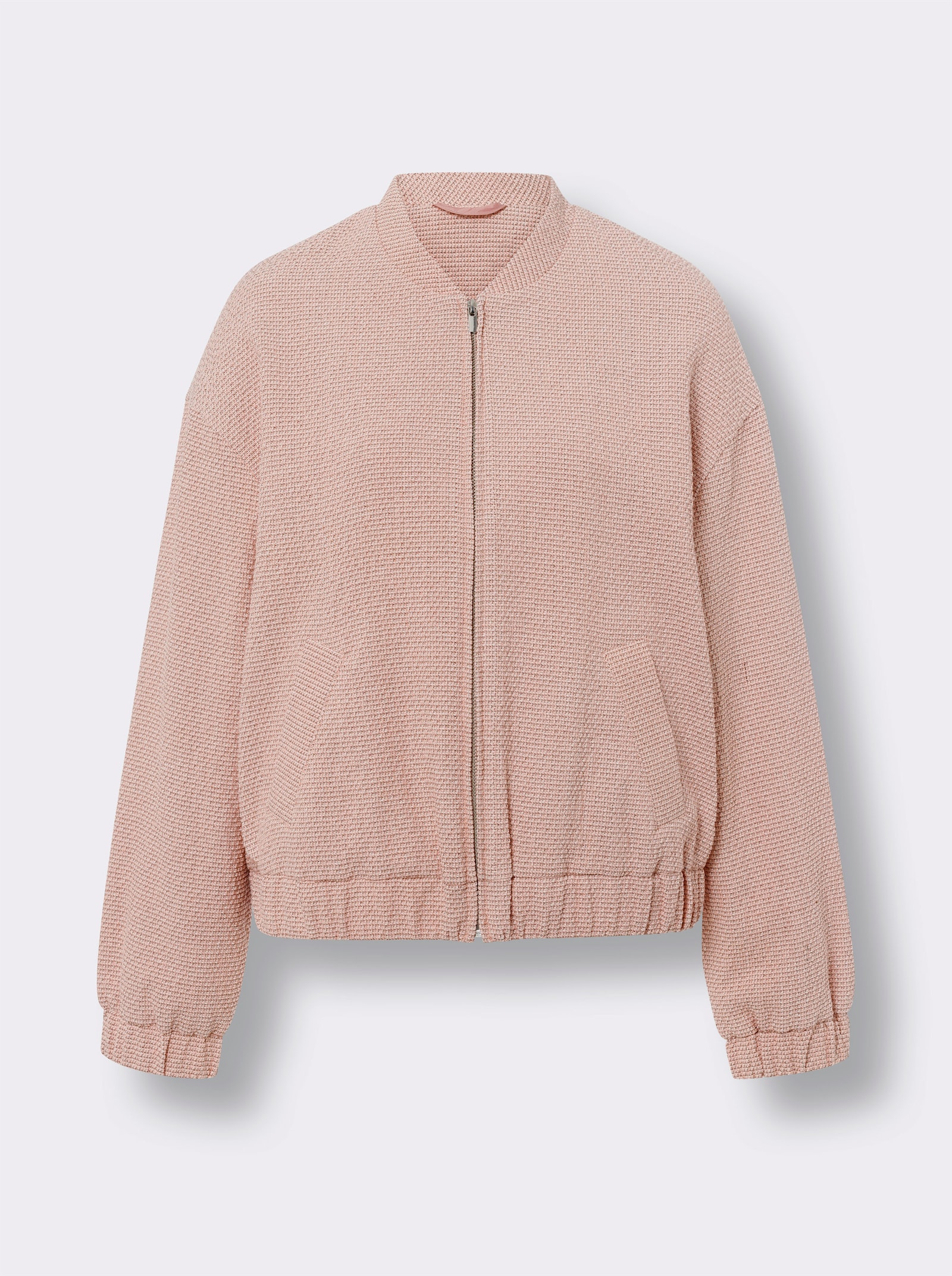 heine Blousonjacke in Bouclé-Qualität - champagner-rosenquarz-meliert