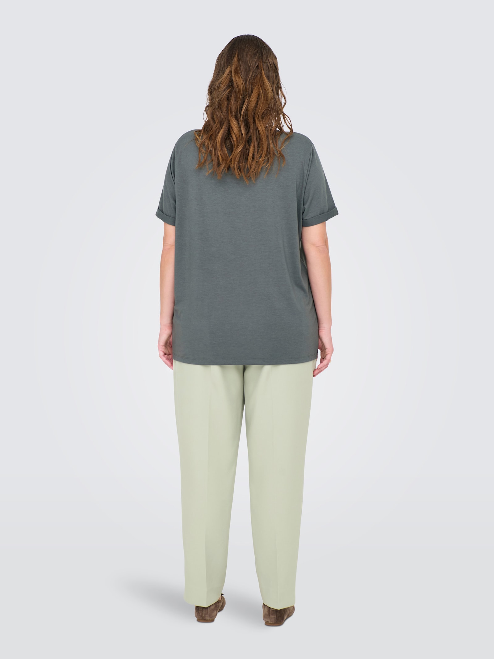 ONLY CARMAKOMA Kurzarmshirt - balsam green
