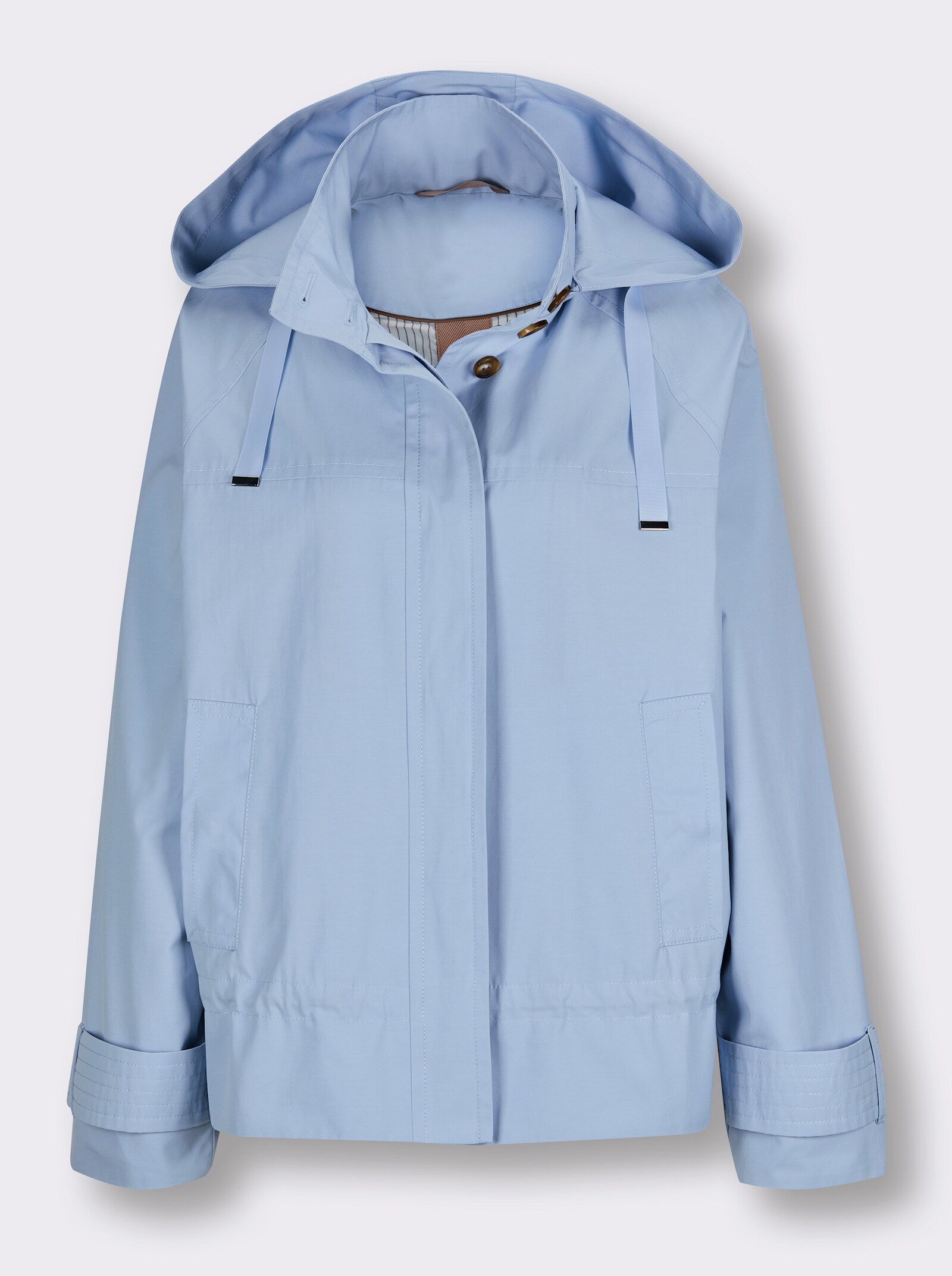 CREATION L PREMIUM Kurzjacke mit Taillen-Tunnelzug - hellblau