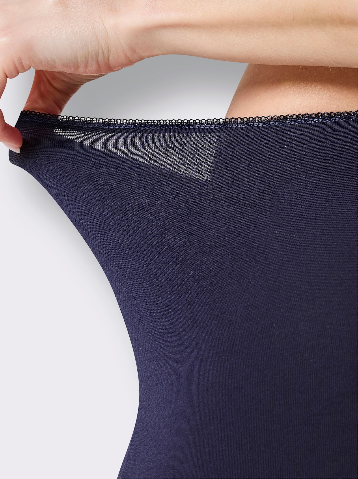 wäschepur Panty - marine + marine-bedruckt
