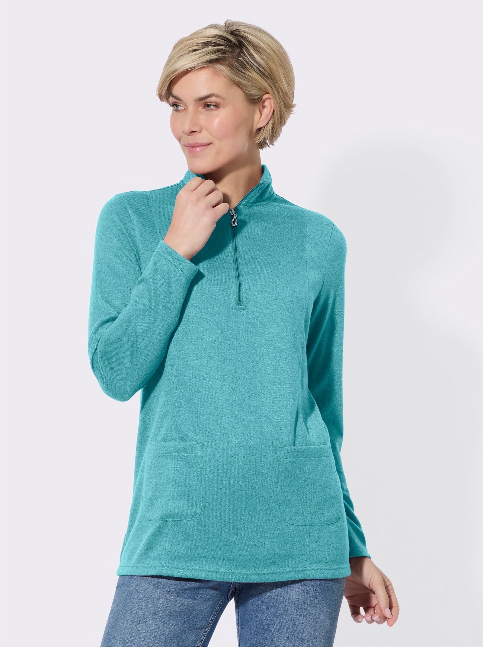 Longshirt - ozean-meliert