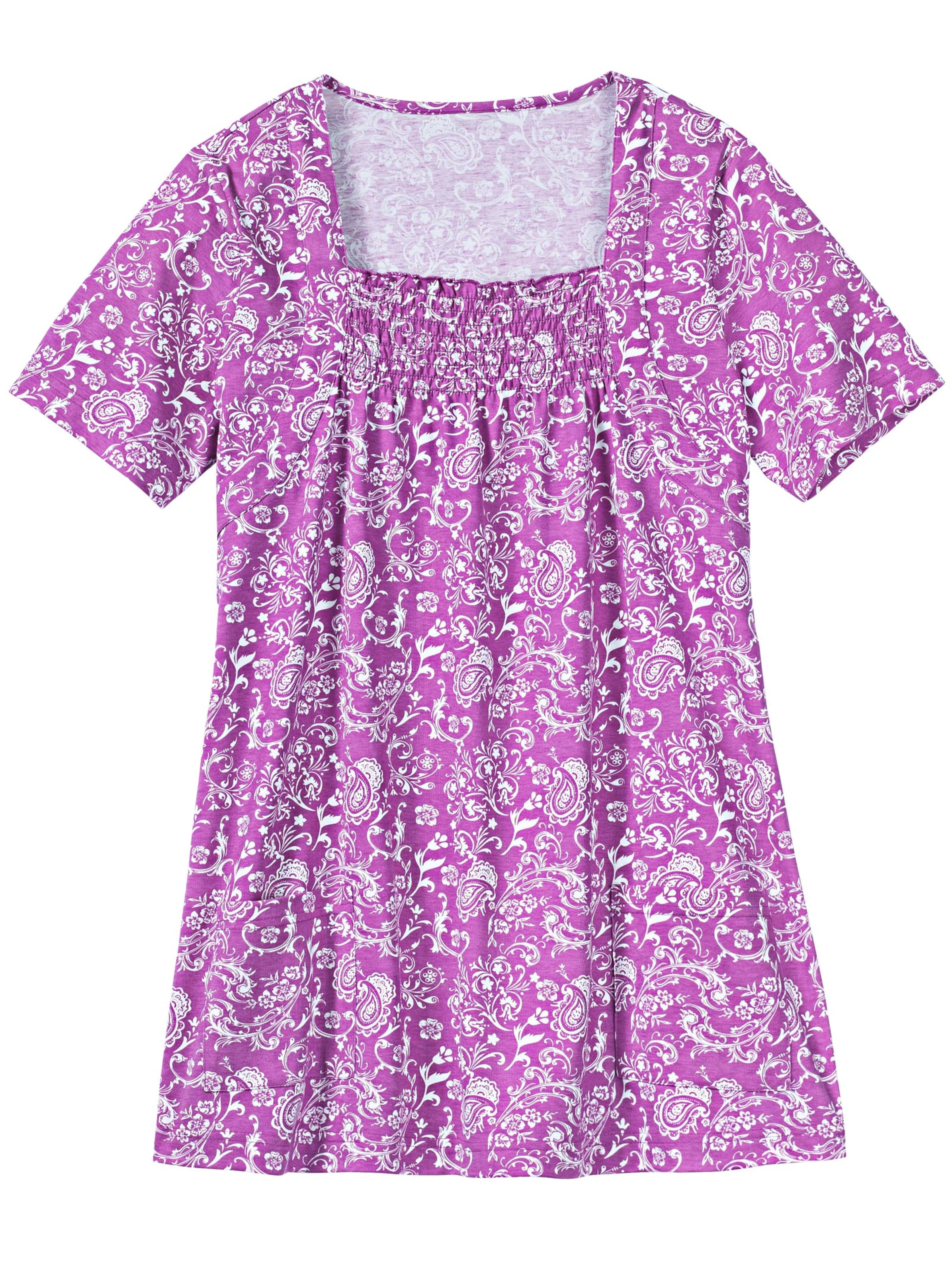 Shirttunika - beere-weiß