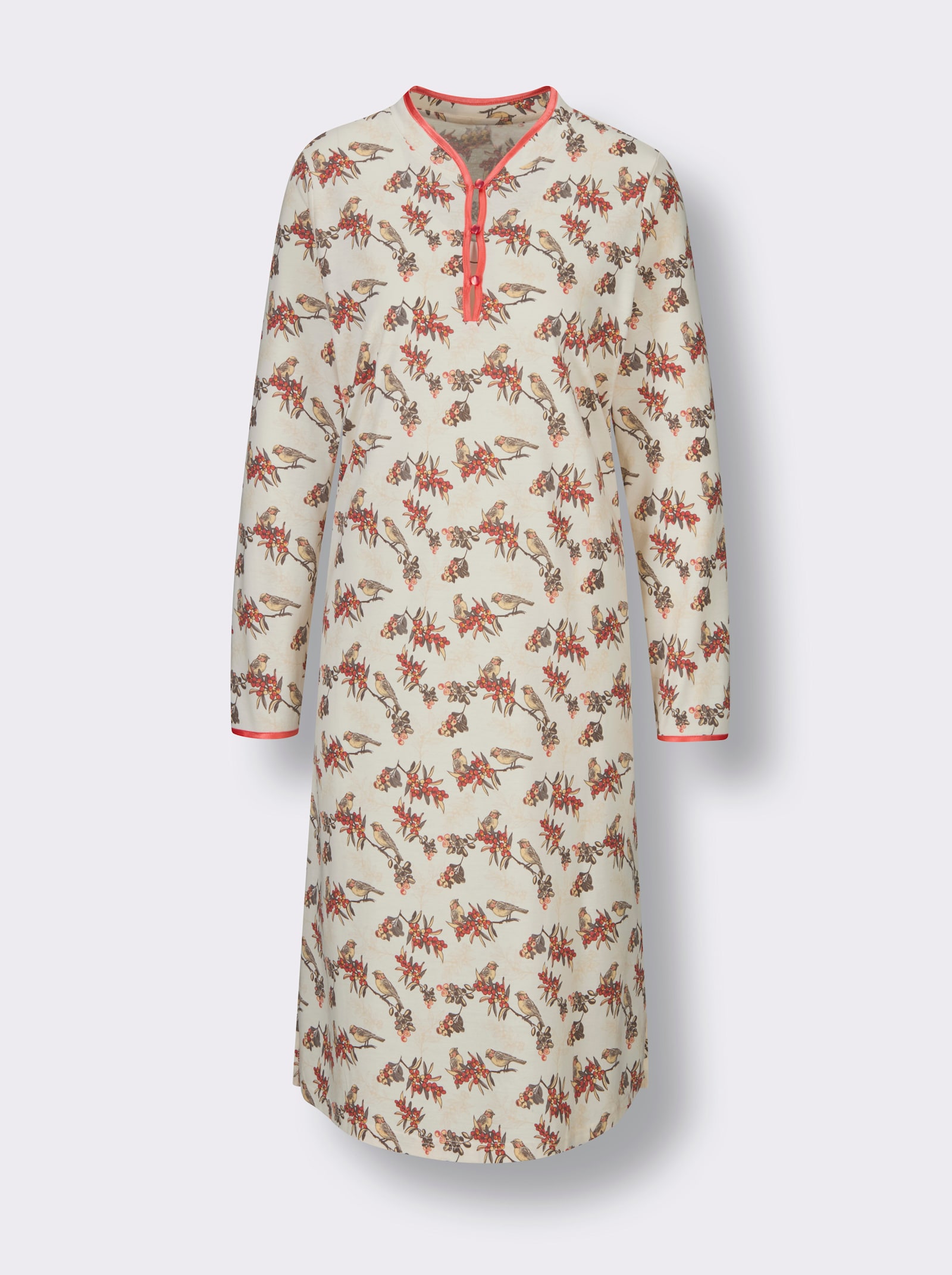 wäschepur Nachthemd - champagne/terra bedrukt