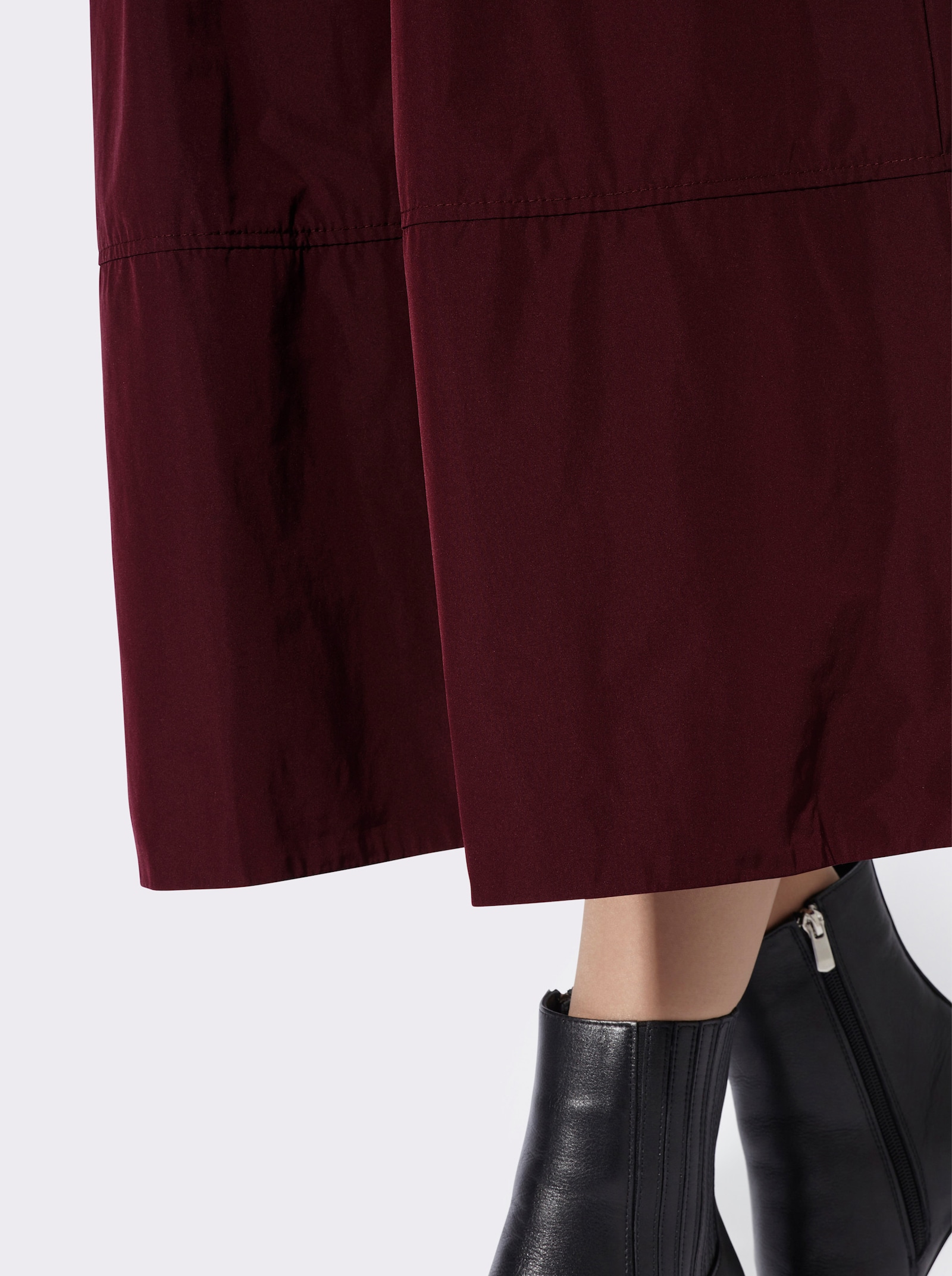 heine Comfortrok met zijzakken - bordeaux