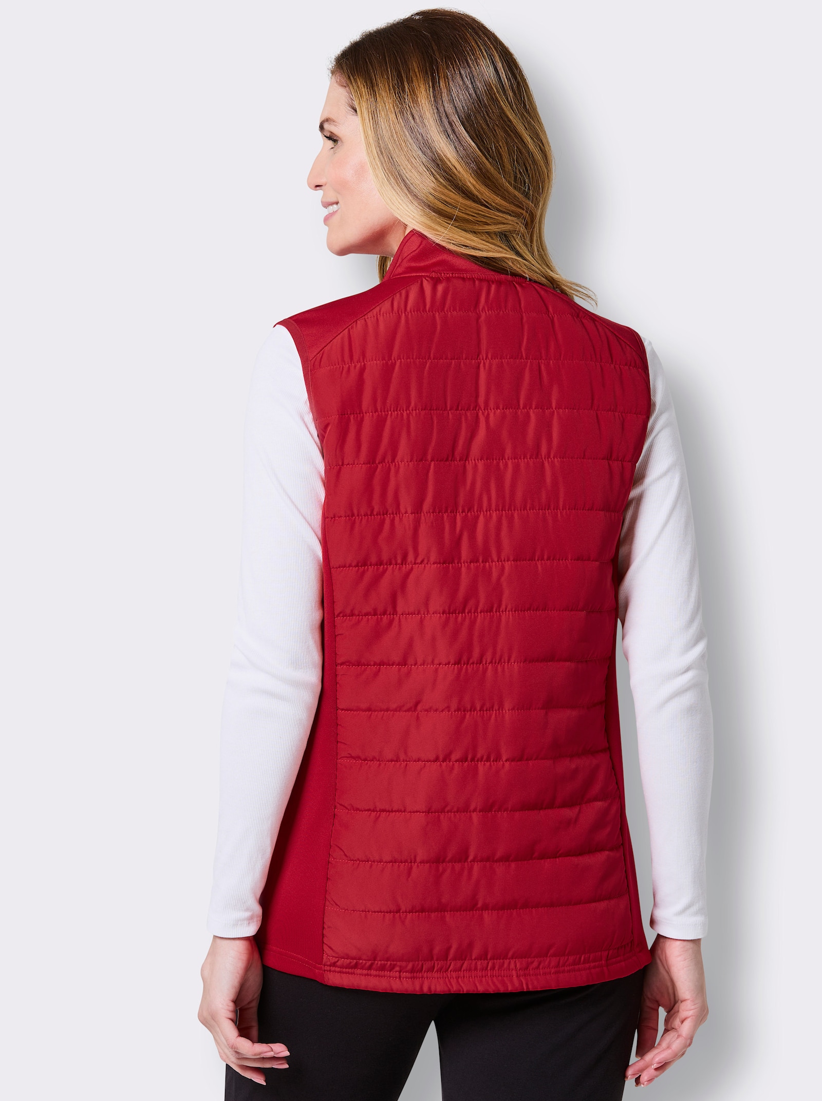 Catamaran Sports Steppweste mit Reißverschluss-Taschen - rot