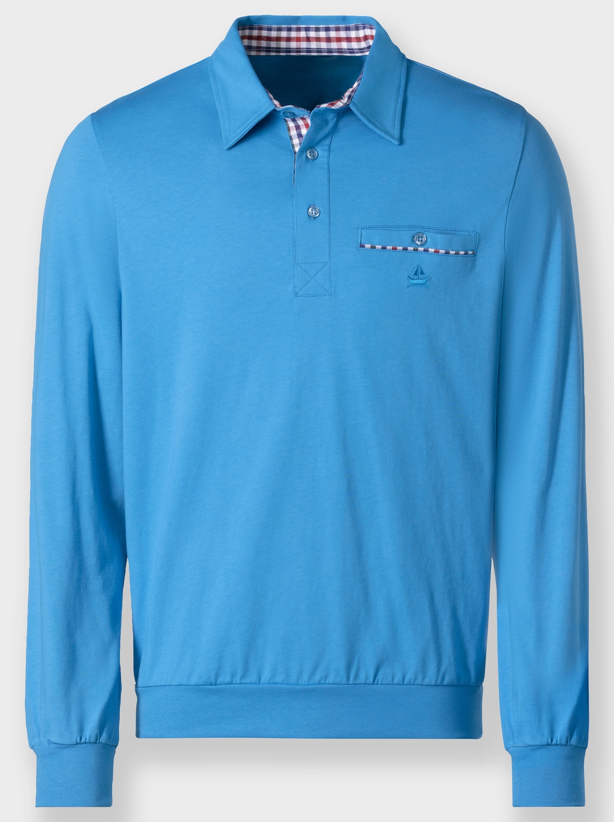 Marco Donati Langarm-Shirt - azur