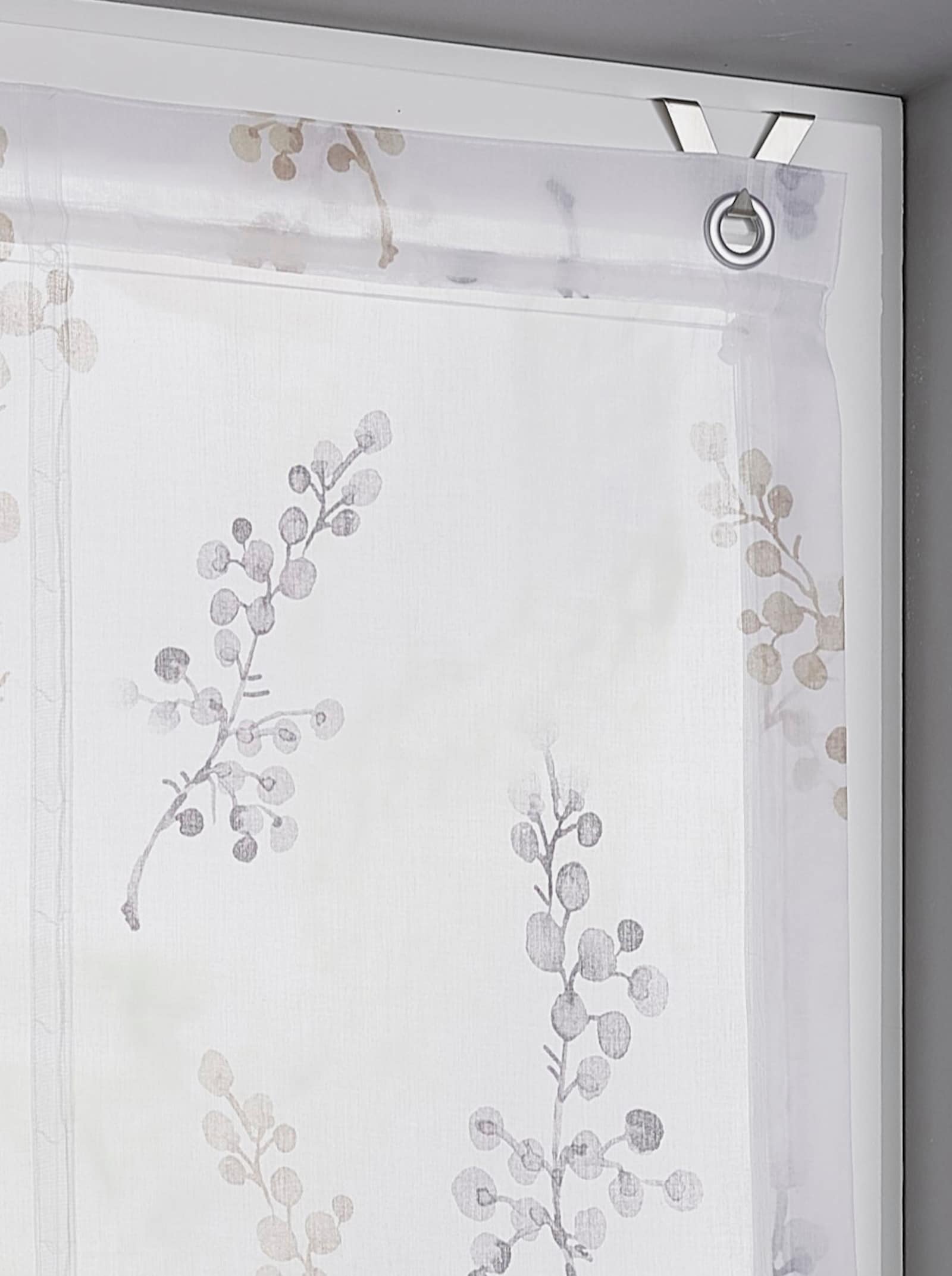 heine home Raffrollo - taupe-weiß