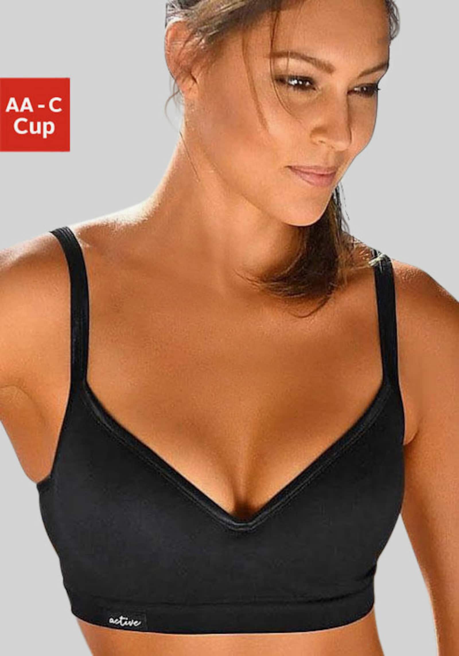 LASCANA ACTIVE Soutien-gorge push-up pour le sport - noir