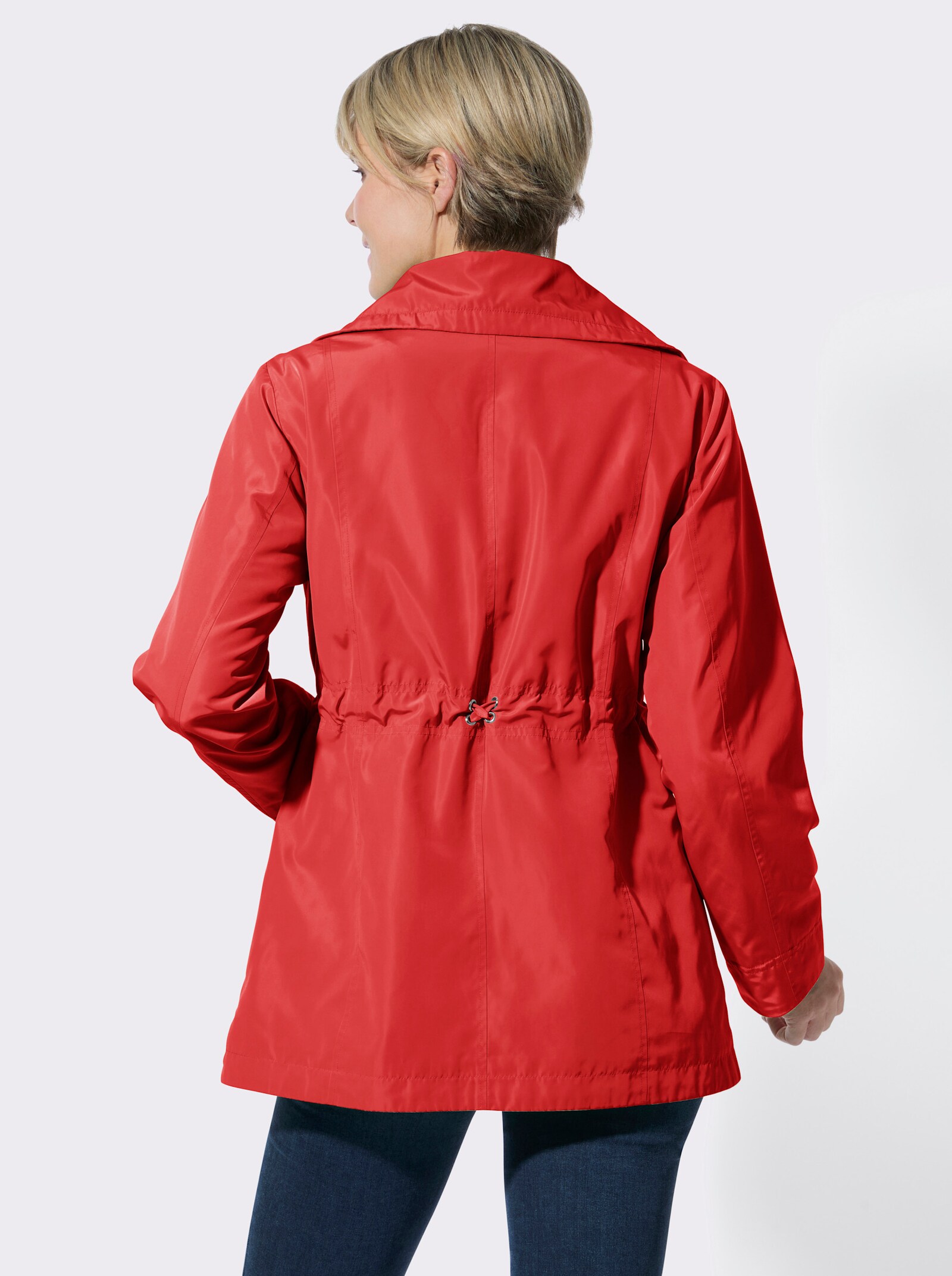 Übergangsjacke mit Umlegekragen - rot