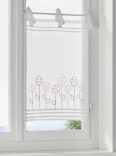 heine home Scheibengardine - weiß-bunt