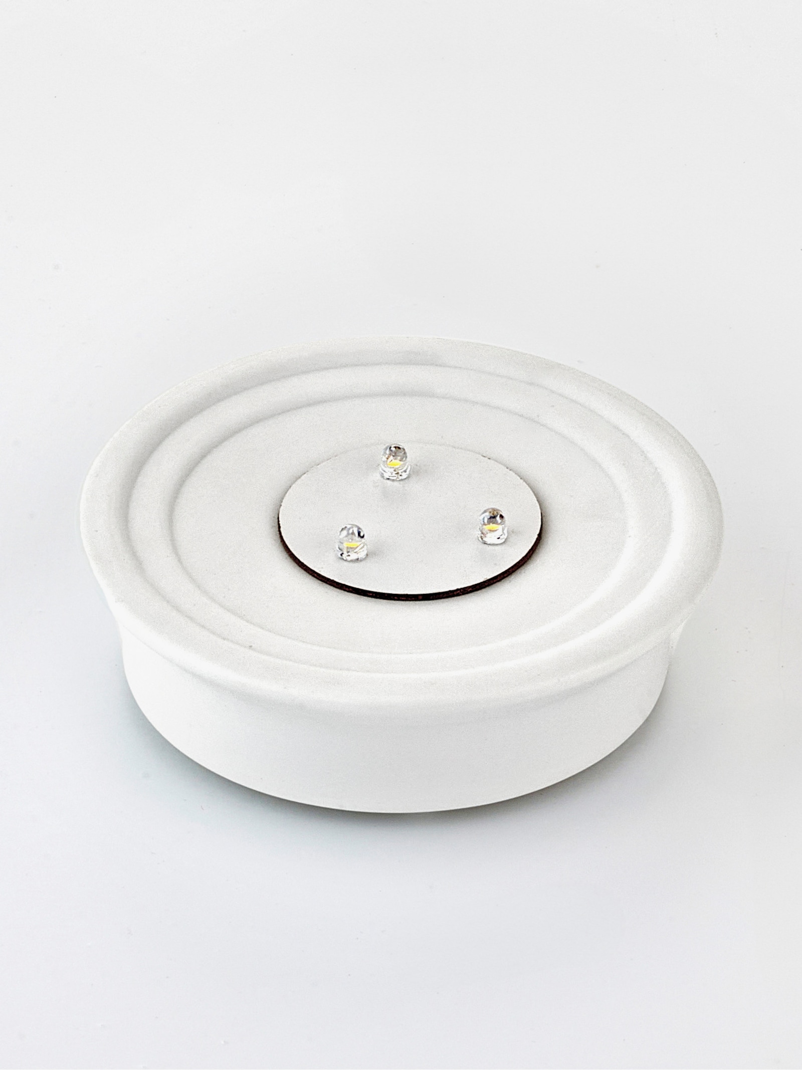 Porzellan-Leuchte - weiß