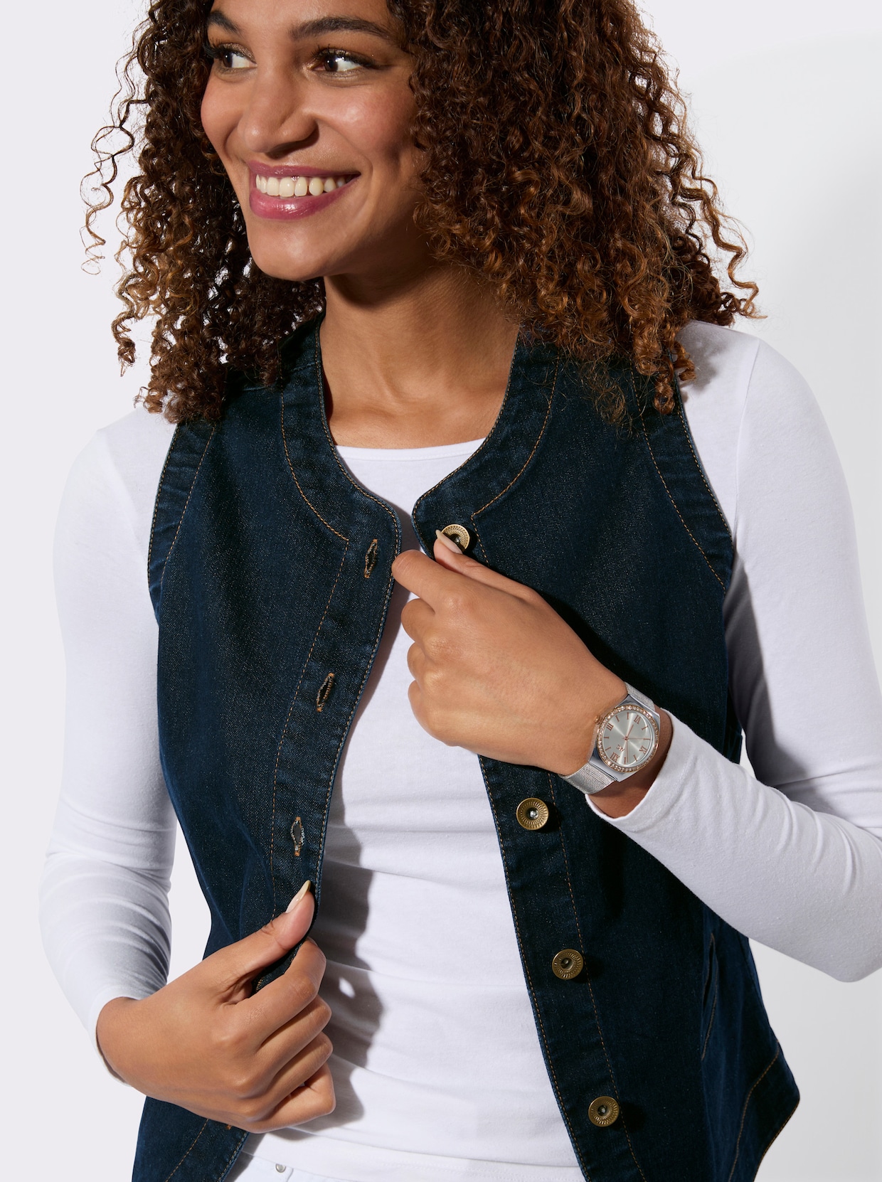 Jeansweste - dark blue