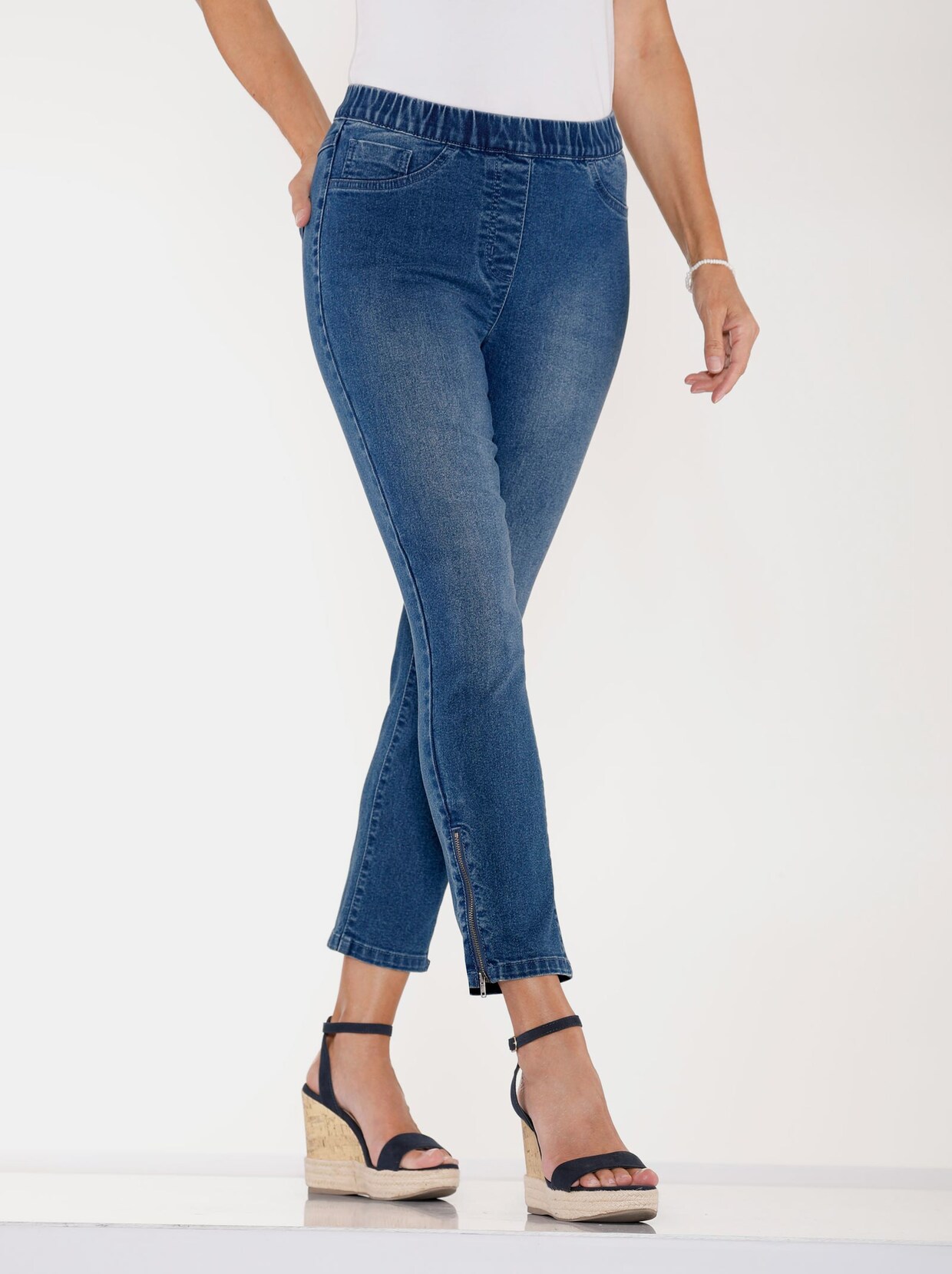 7/8-Jeans - blue stone