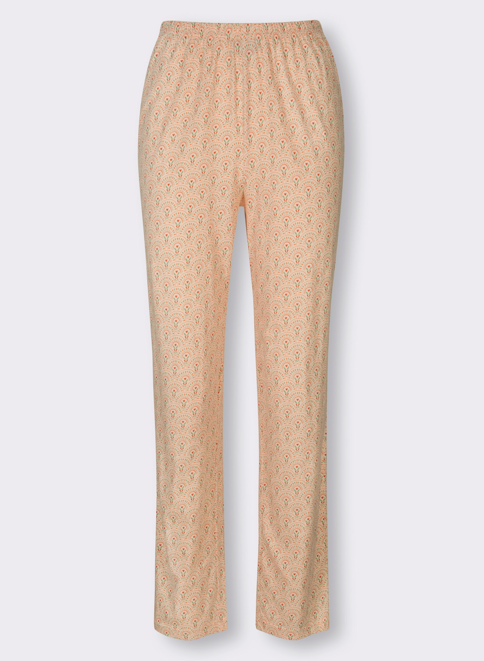 wäschepur Pyjamas med V-ringning - aprikos