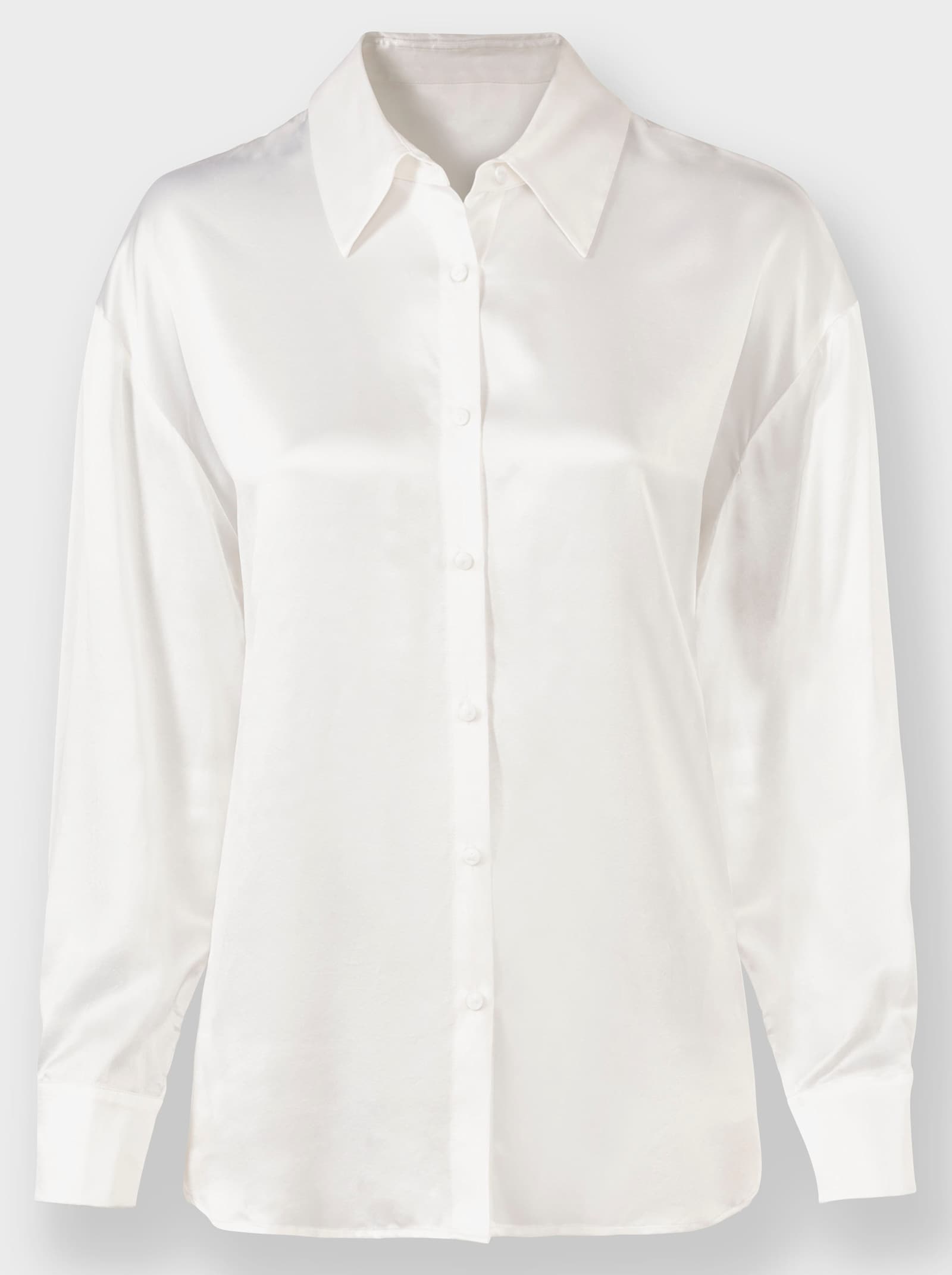 heine Hemdbluse aus Seidenmischung - ecru