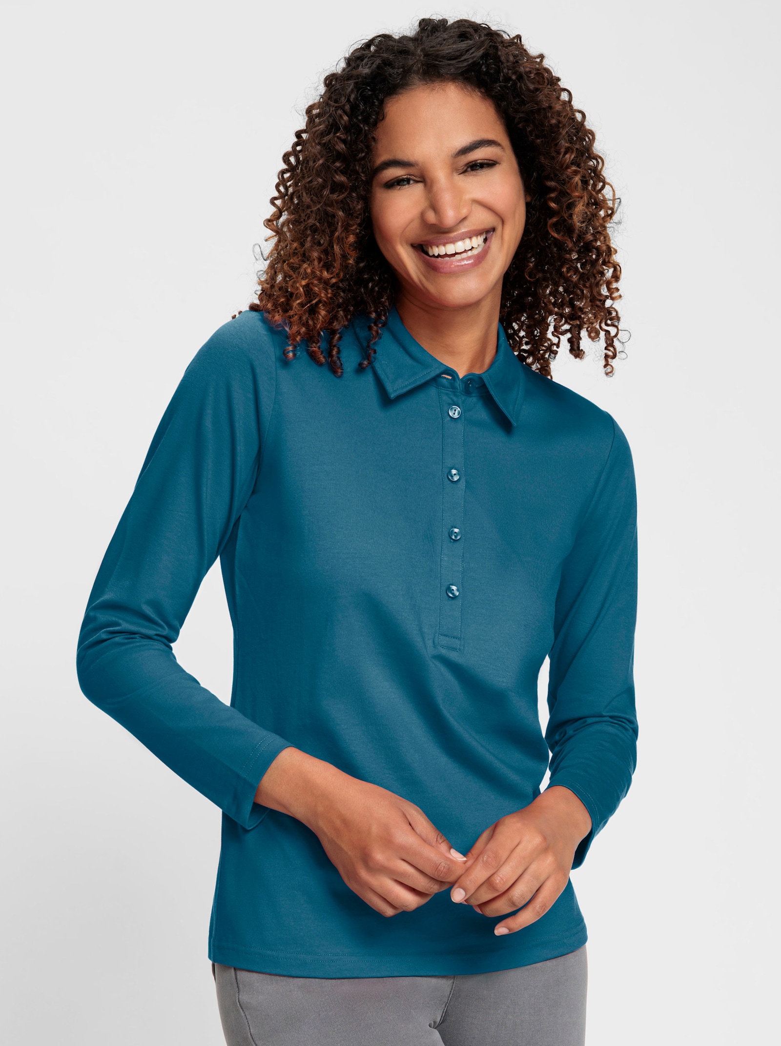 Poloshirt aus Baumwoll-Qualität - topas