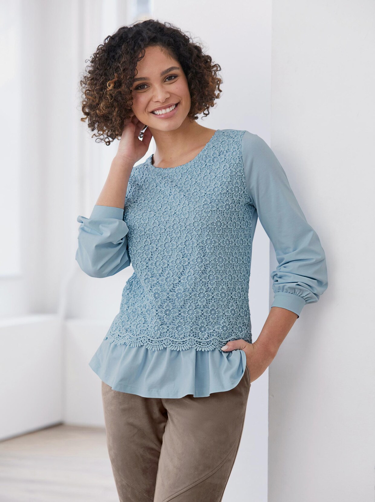 Linea Tesini Shirt - hellblau