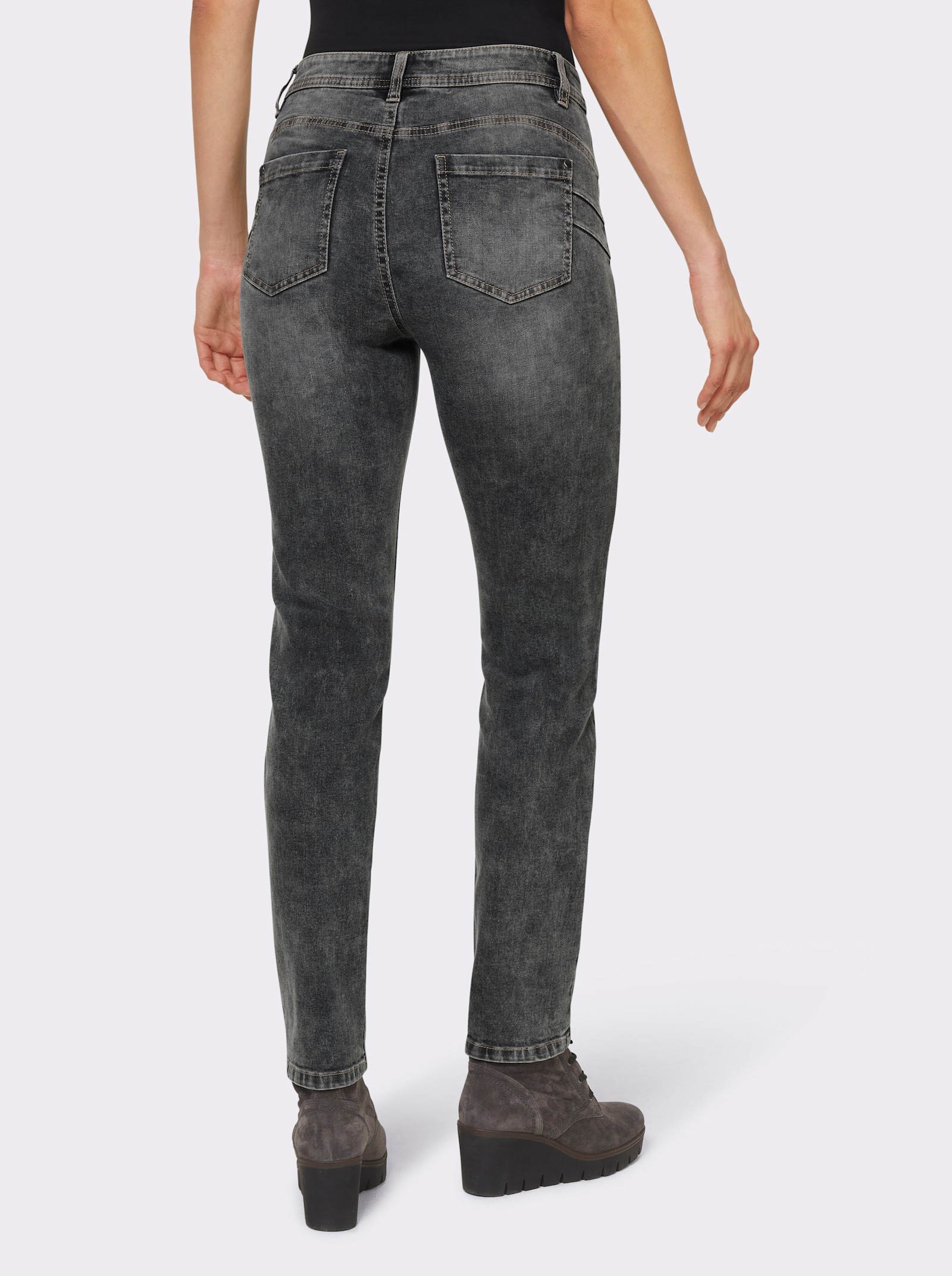 heine Skinny jeans met push-up-effect - grey-denim