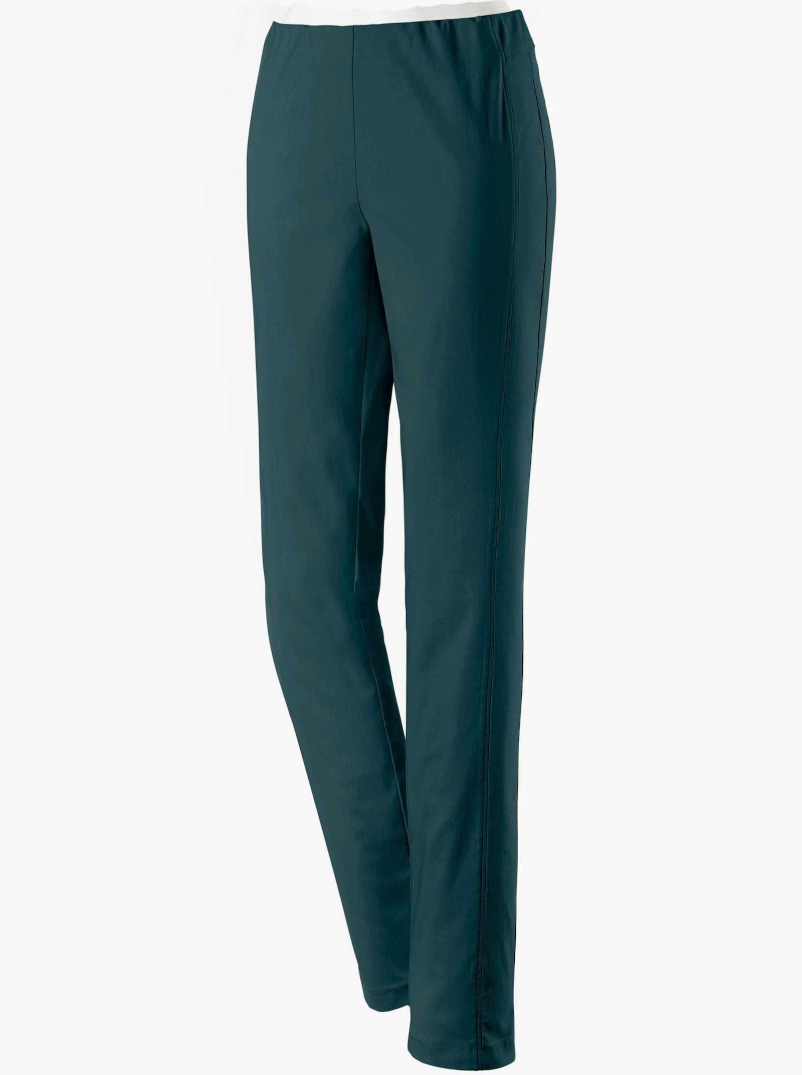 Stehmann Comfort line Broek met comfortband van viscose - dennengroen