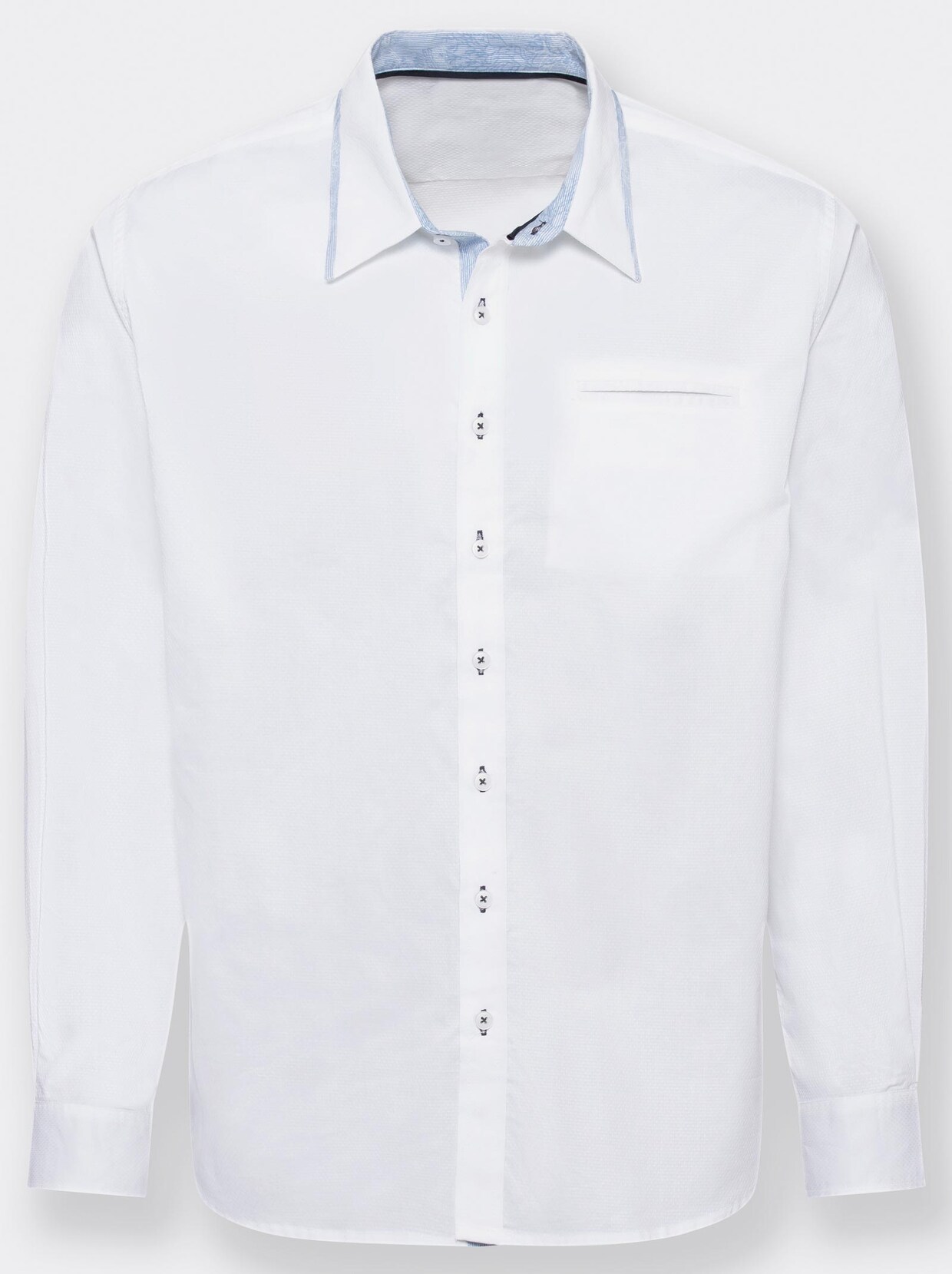 Marco Donati Langarm-Hemd - weiß