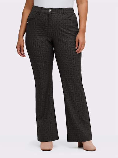 sheego Bootcuthose - graphit-grau-gemustert