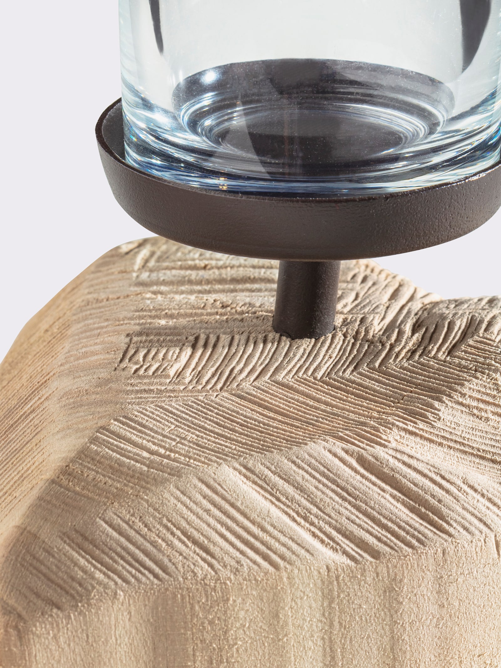 heine home Kerzenhalter aus Pappelholz - natur