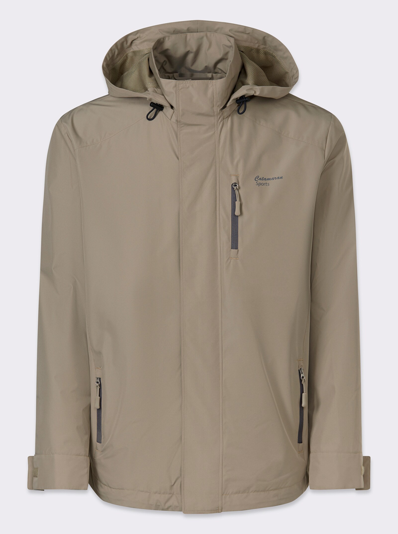 Catamaran Sports Functioneel jack met afneembare capuchon - leem