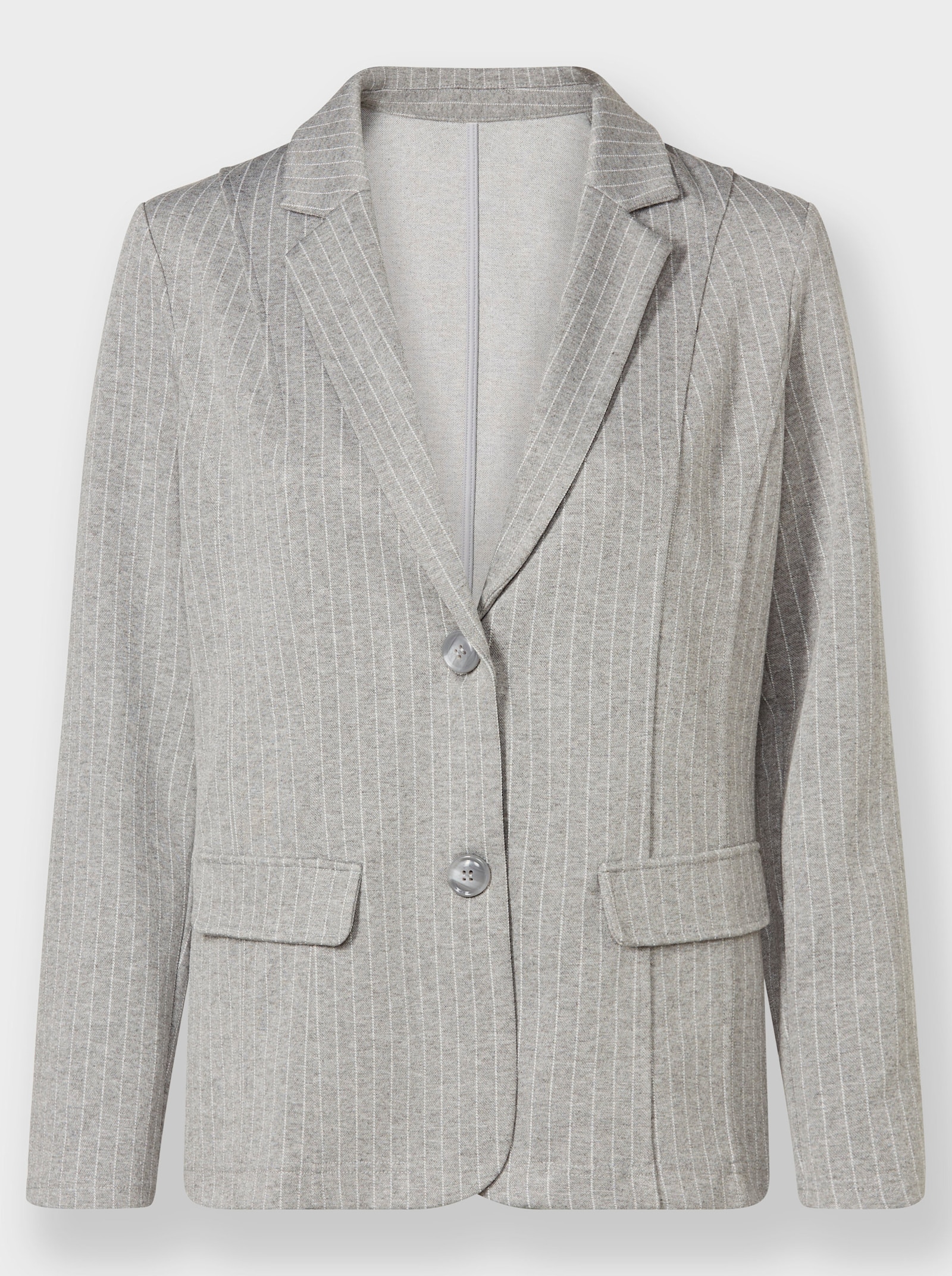 heine Tailleur pantalon avec fines rayures - gris-écru à rayures