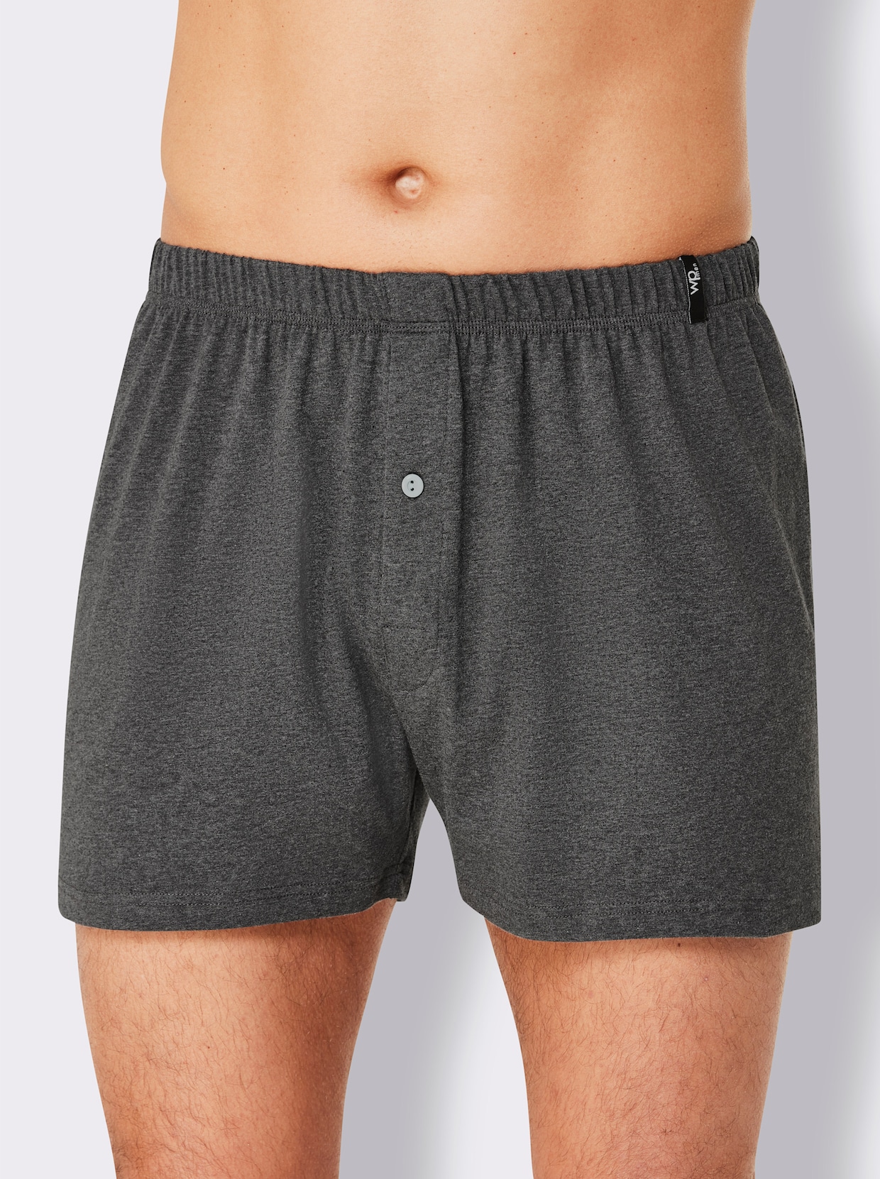 wäschepur men Boxershorts - antracit-mint-rutig + antracit + ljusgrå