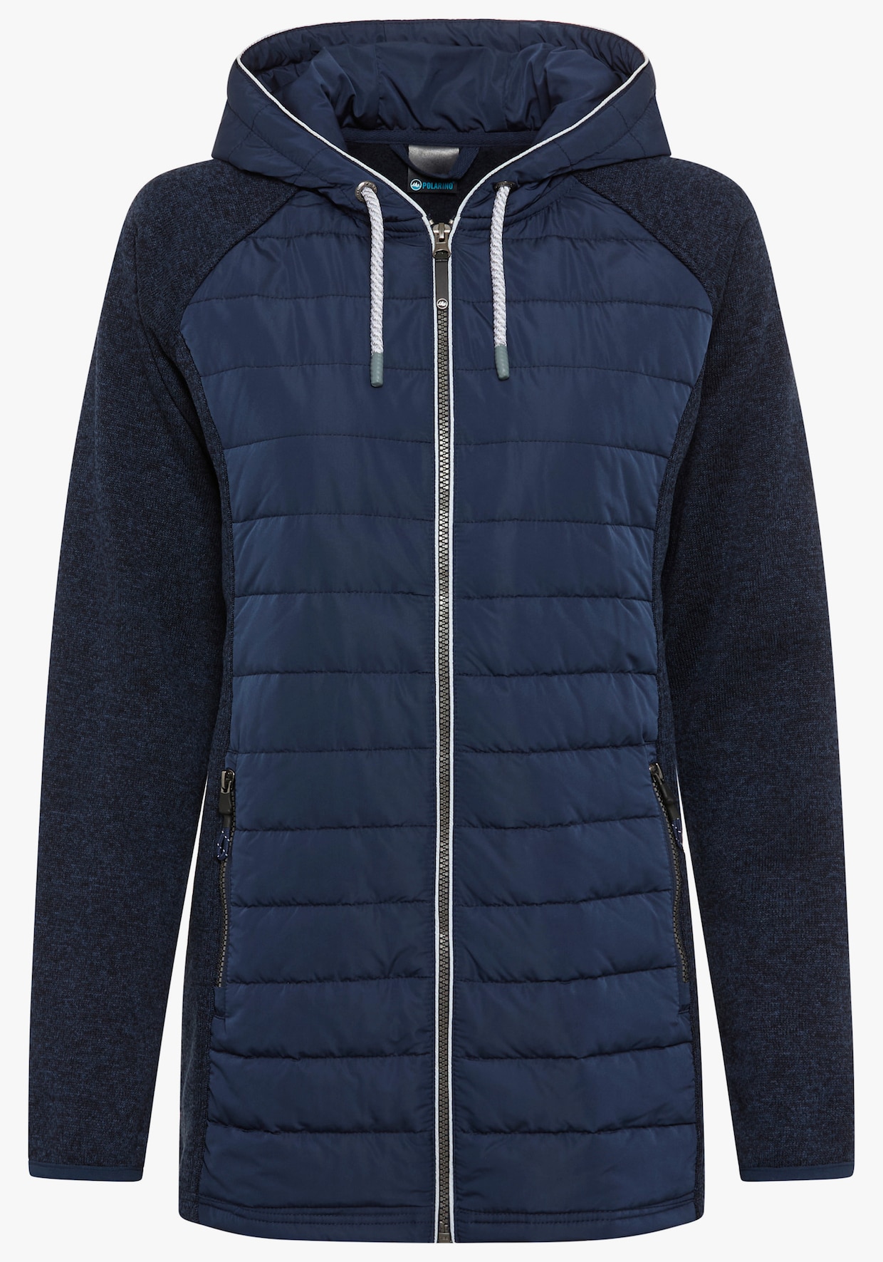Strickfleecejacke - navy mélange