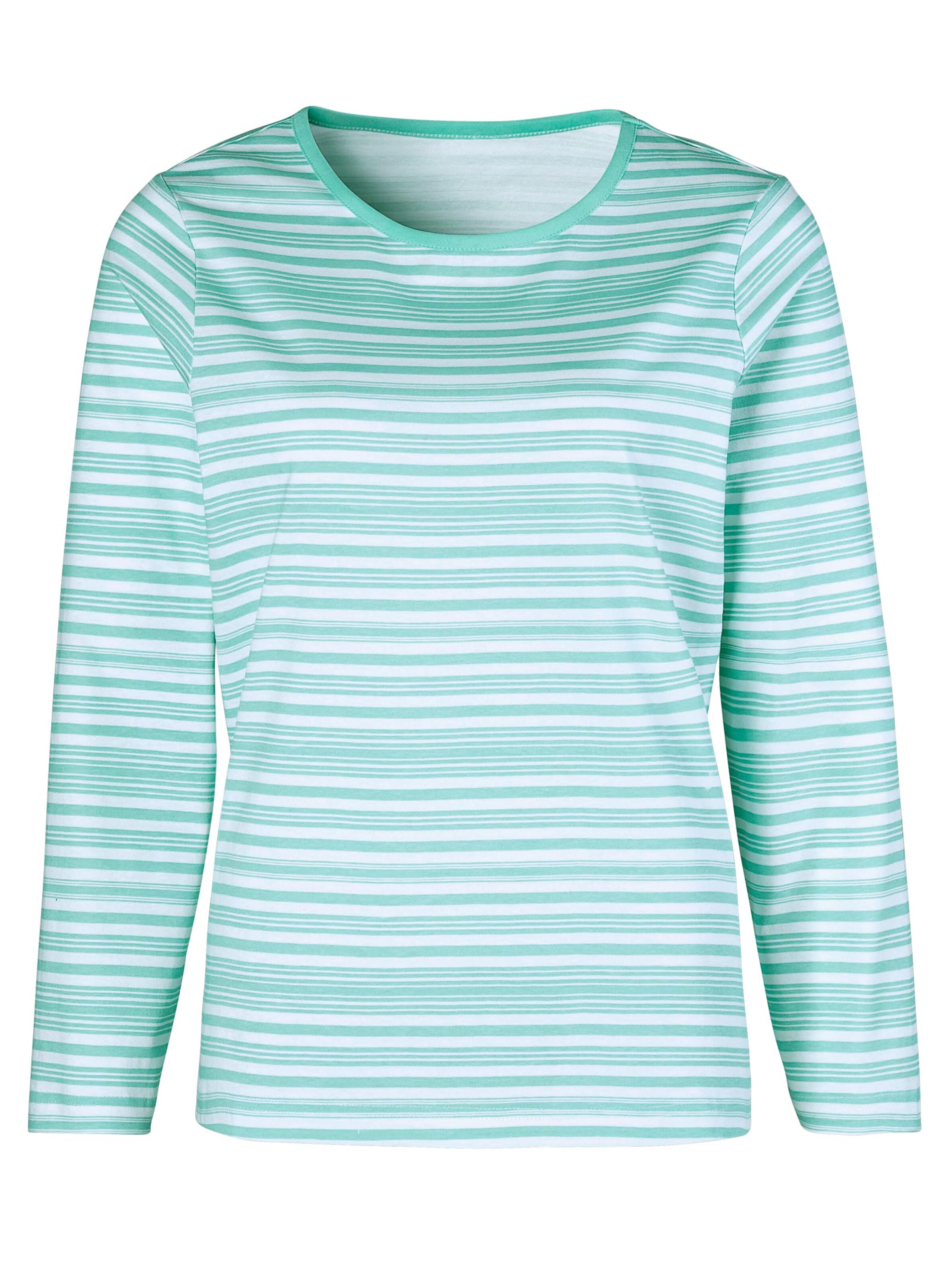 Shirt - mint-geringelt