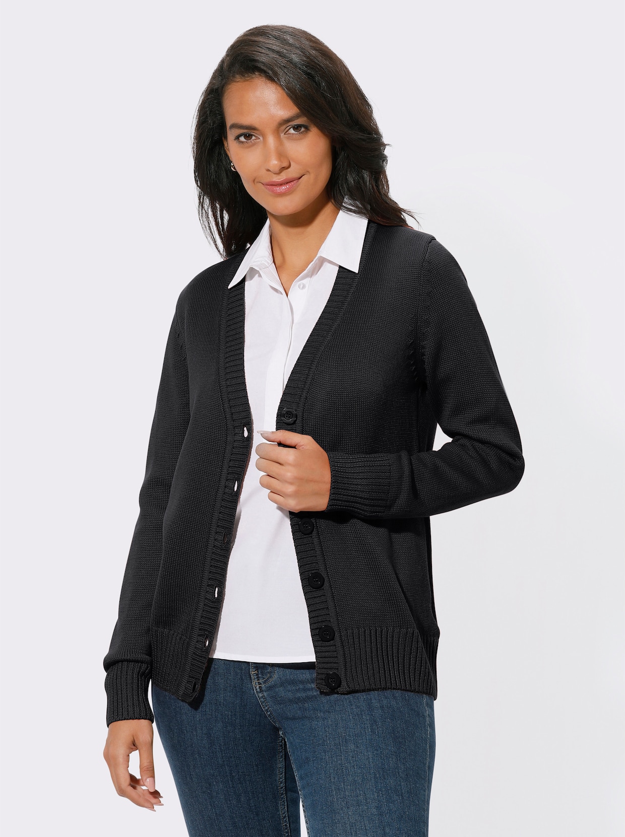 veste en tricot - noir