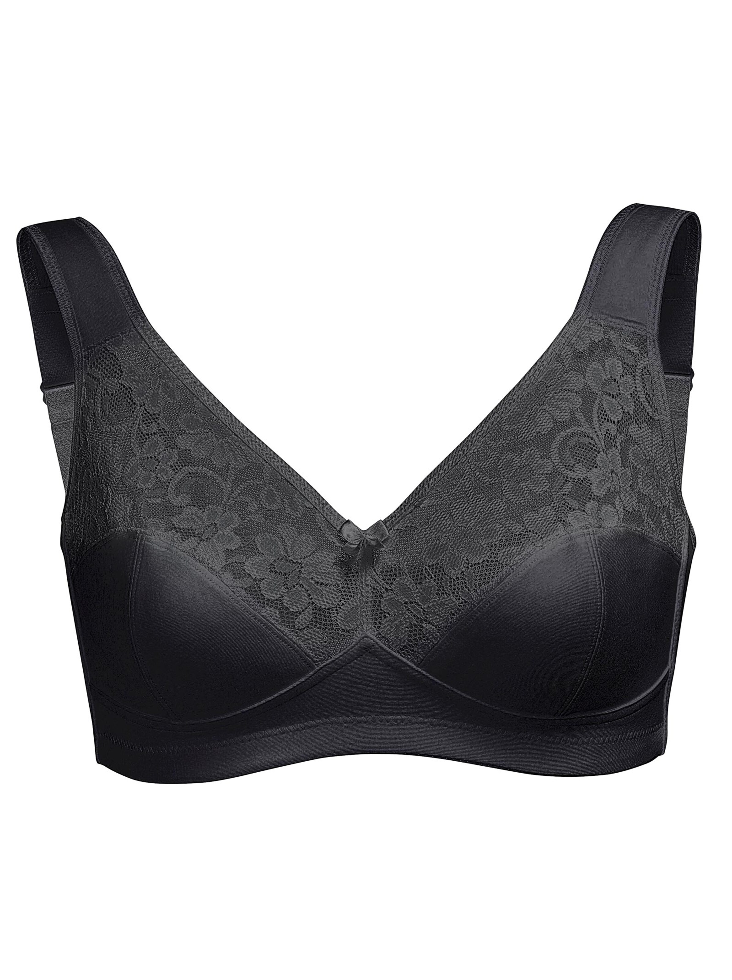 Susa Entlastungs-BH ohne Bügel - weiß + schwarz