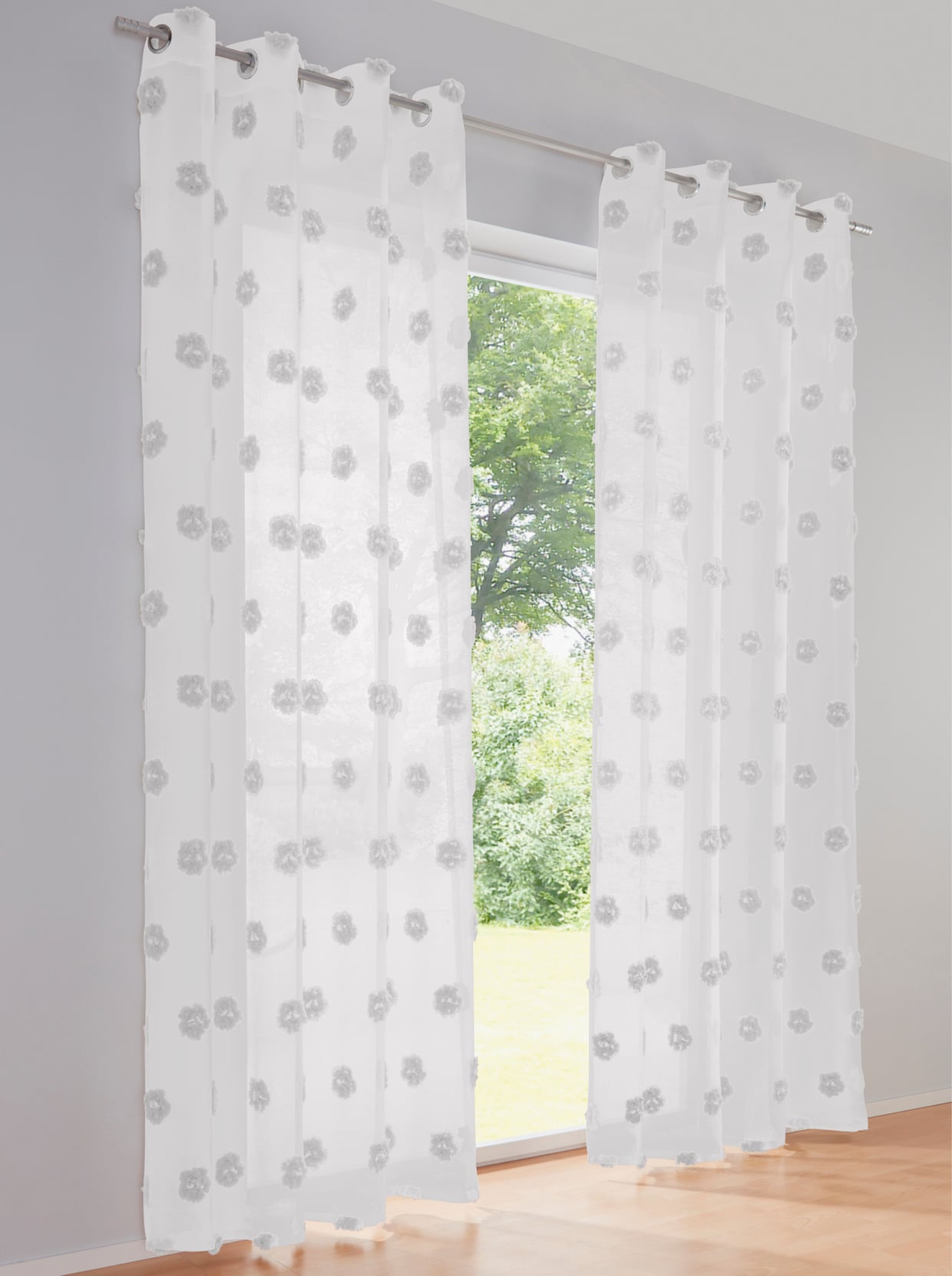 heine home Decoratieve vitrage - wit