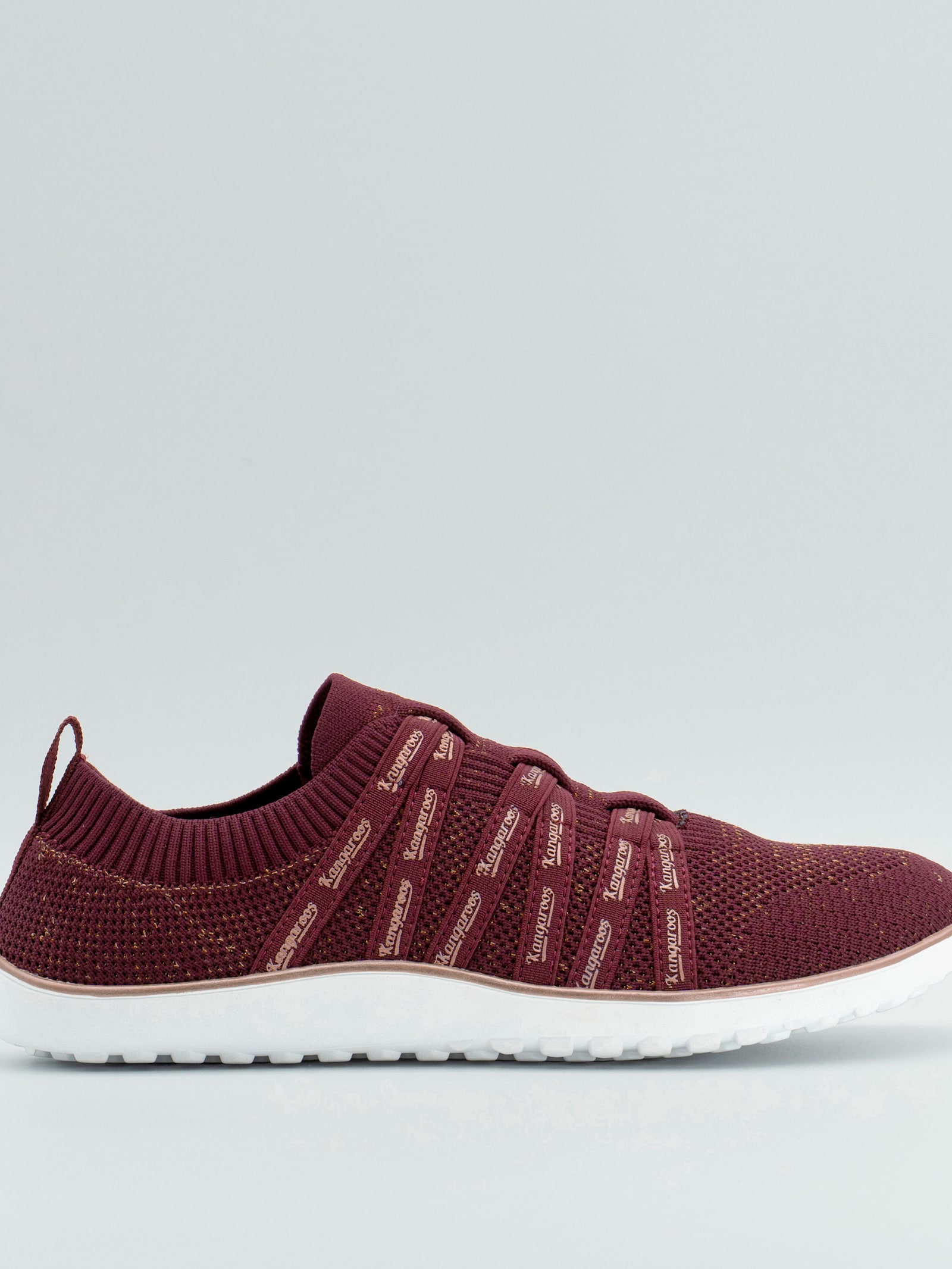 KangaROOS Slipper aus Textil-Material - burgund