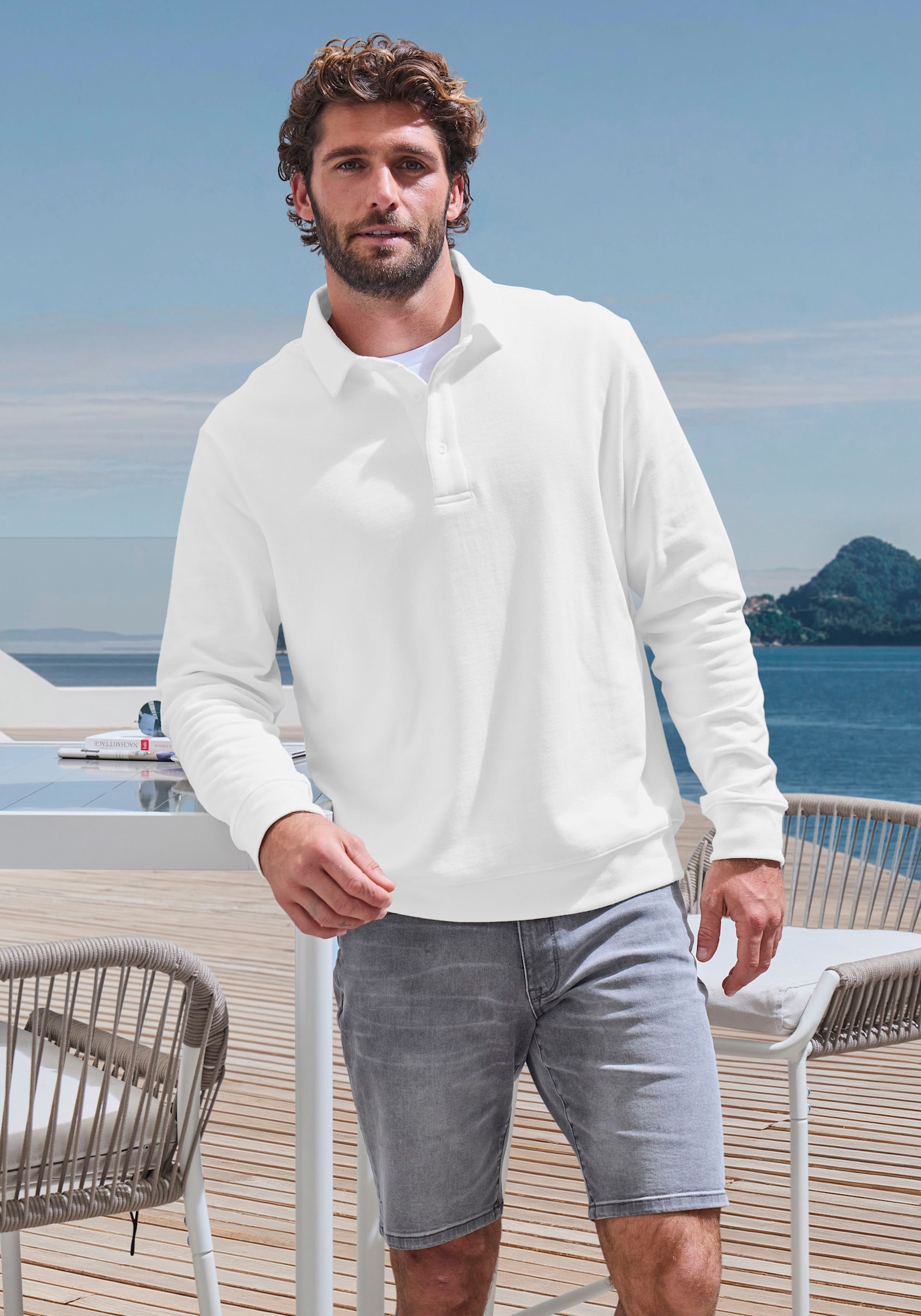 John Devin Sweatshirt - offwhite