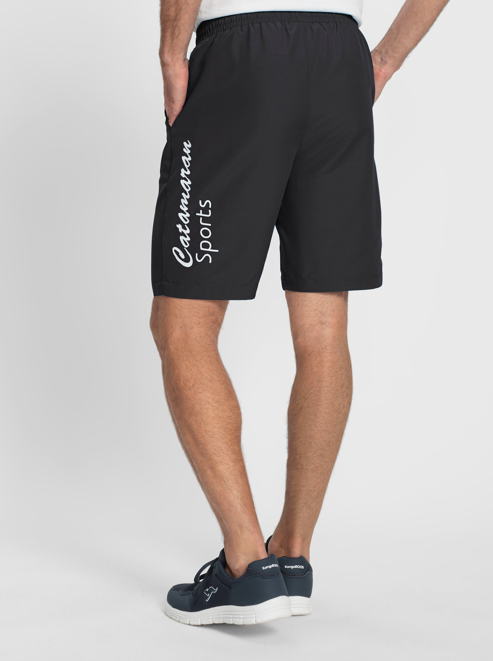 Catamaran Sports Sporthose aus leichter Microfaser-Qualität - schwarz-weiß