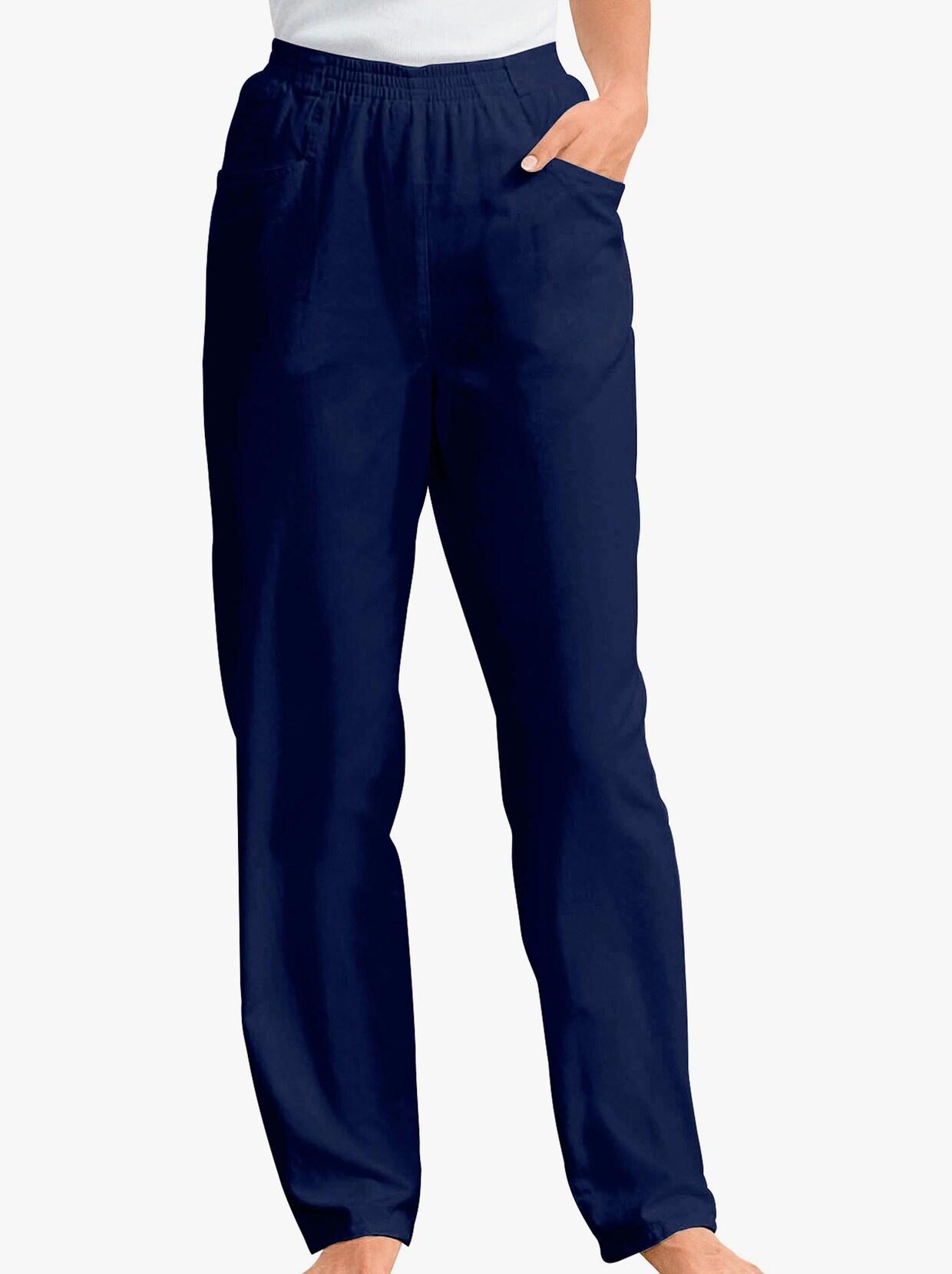 Pohodlné kalhoty - námořnická modrá