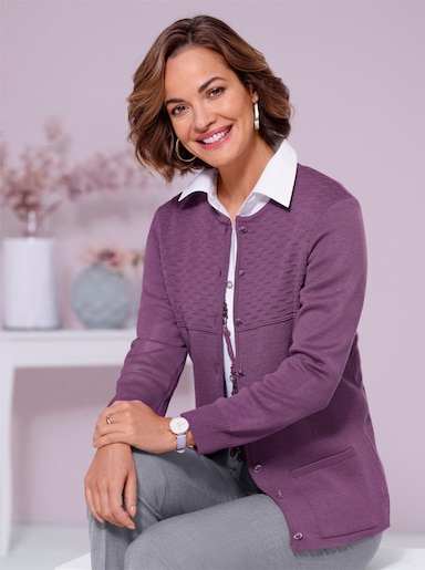 Strickjacke - violett