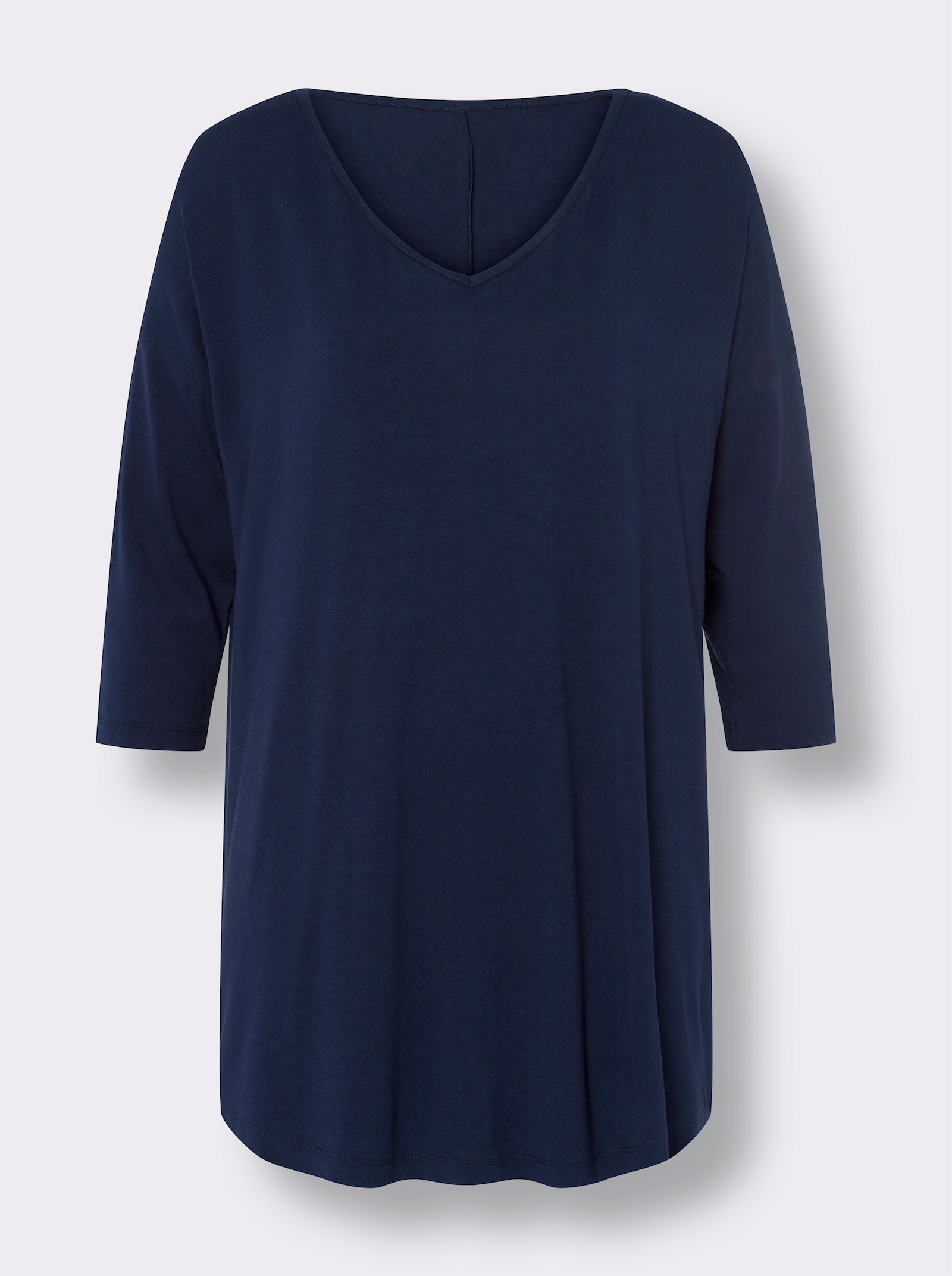 heine Oversize-Shirt mit Kaschier-Effekt - marine