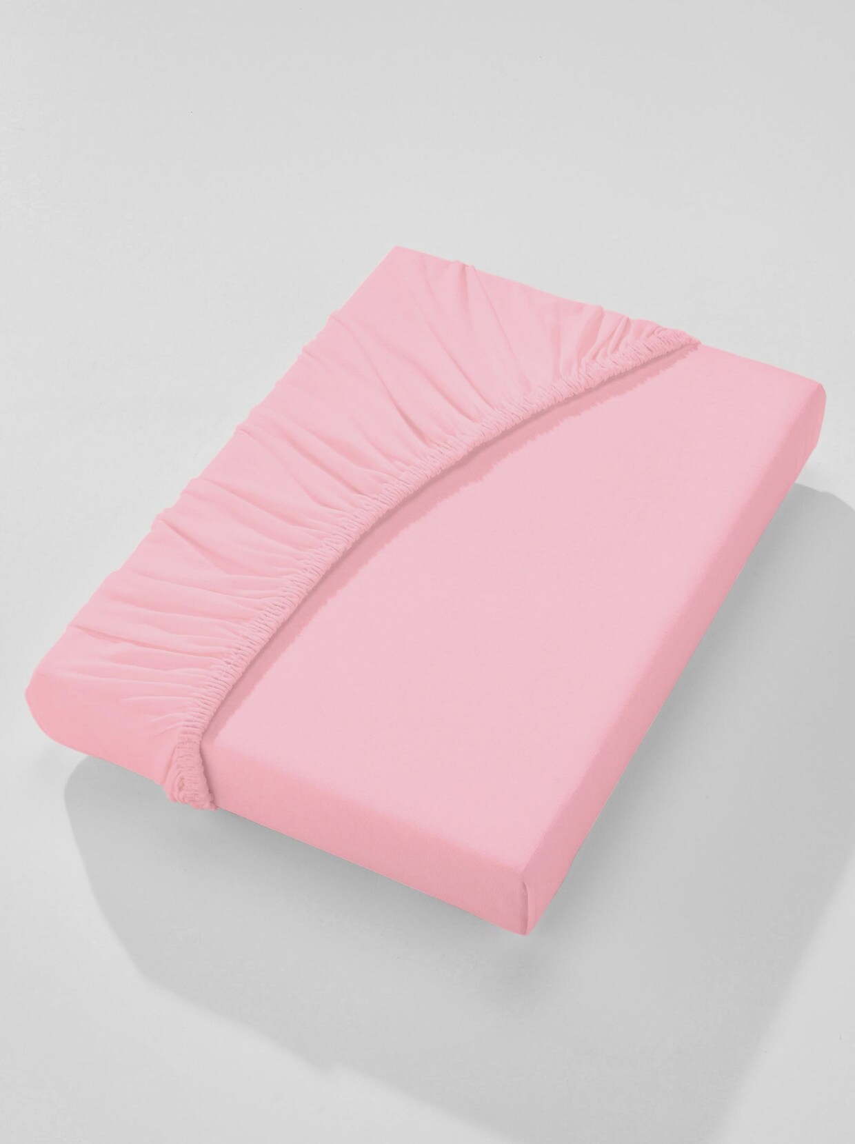 wäschepur Spannbetttuch - rosé