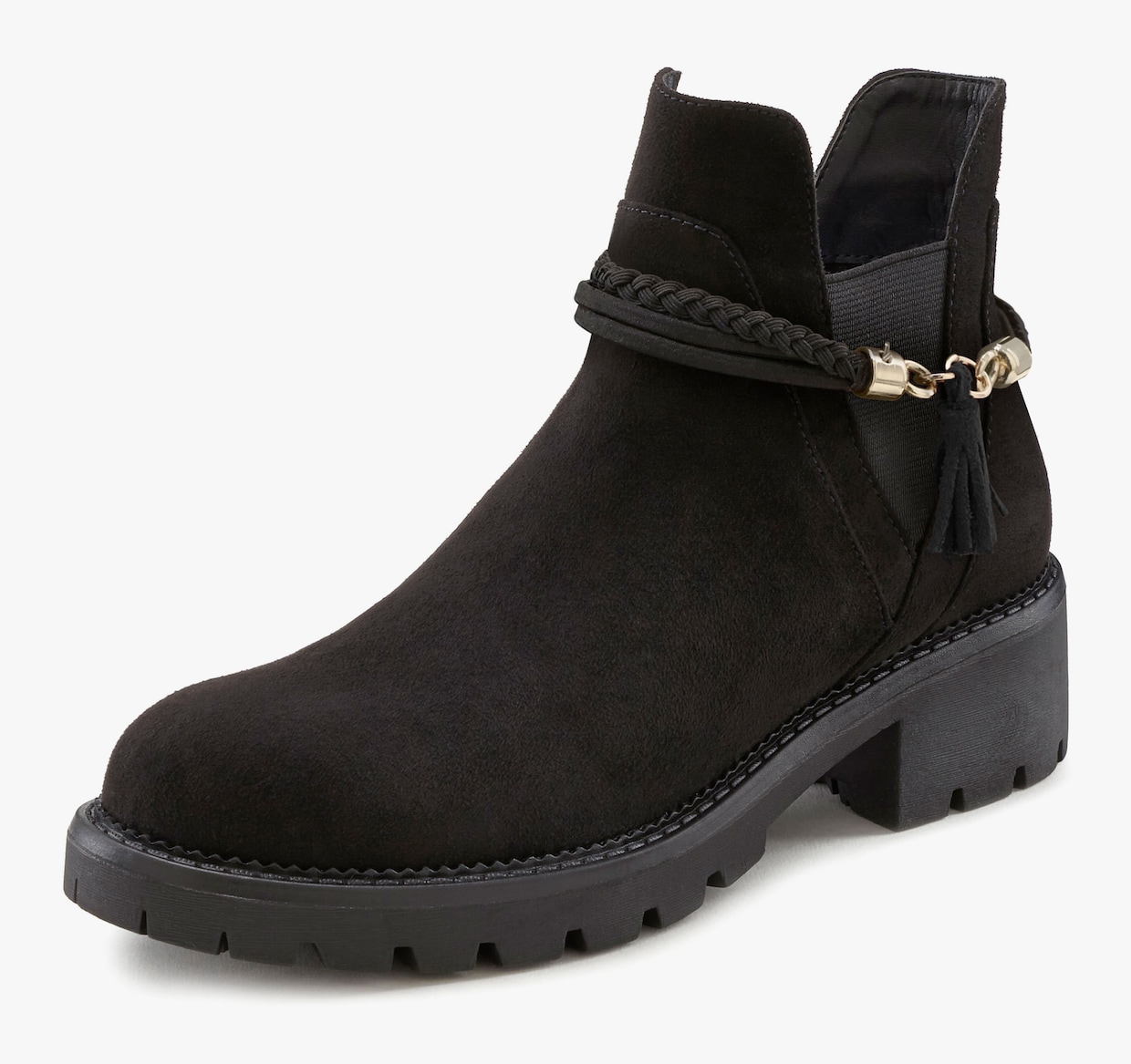 LASCANA Chelsea boots - zwart