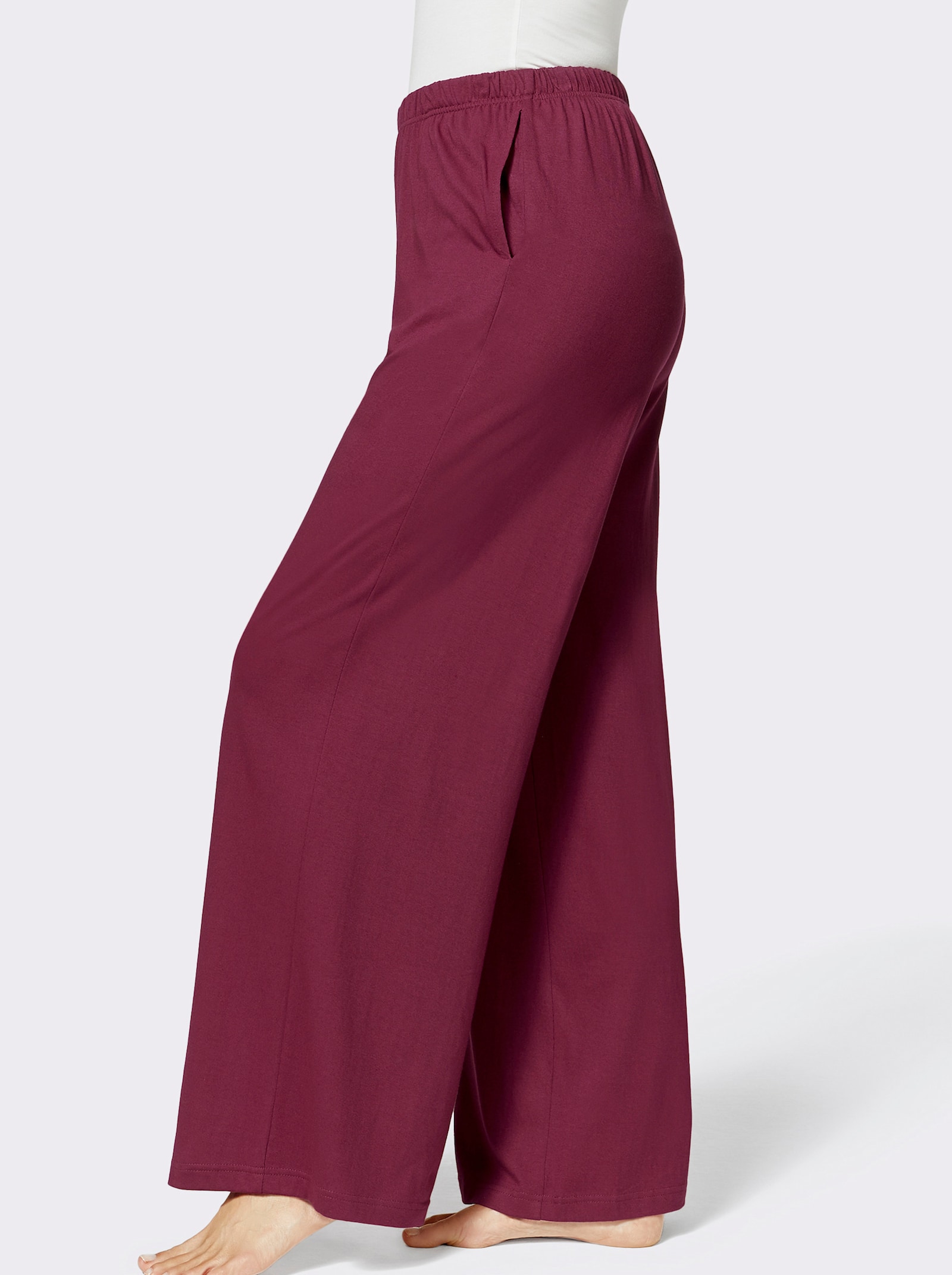 feel good Pantalons - marine + bordeaux