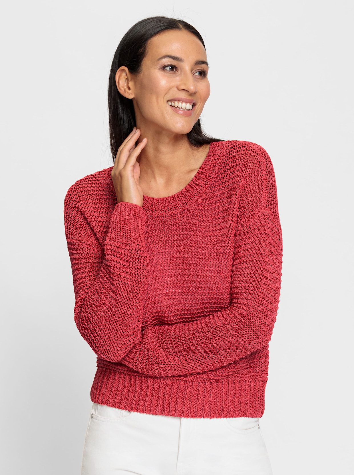 heine Pull encolure ronde - pamplemousse