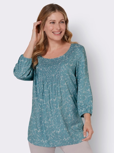 Blouse met print - oceaan/nachtblauw bedrukt