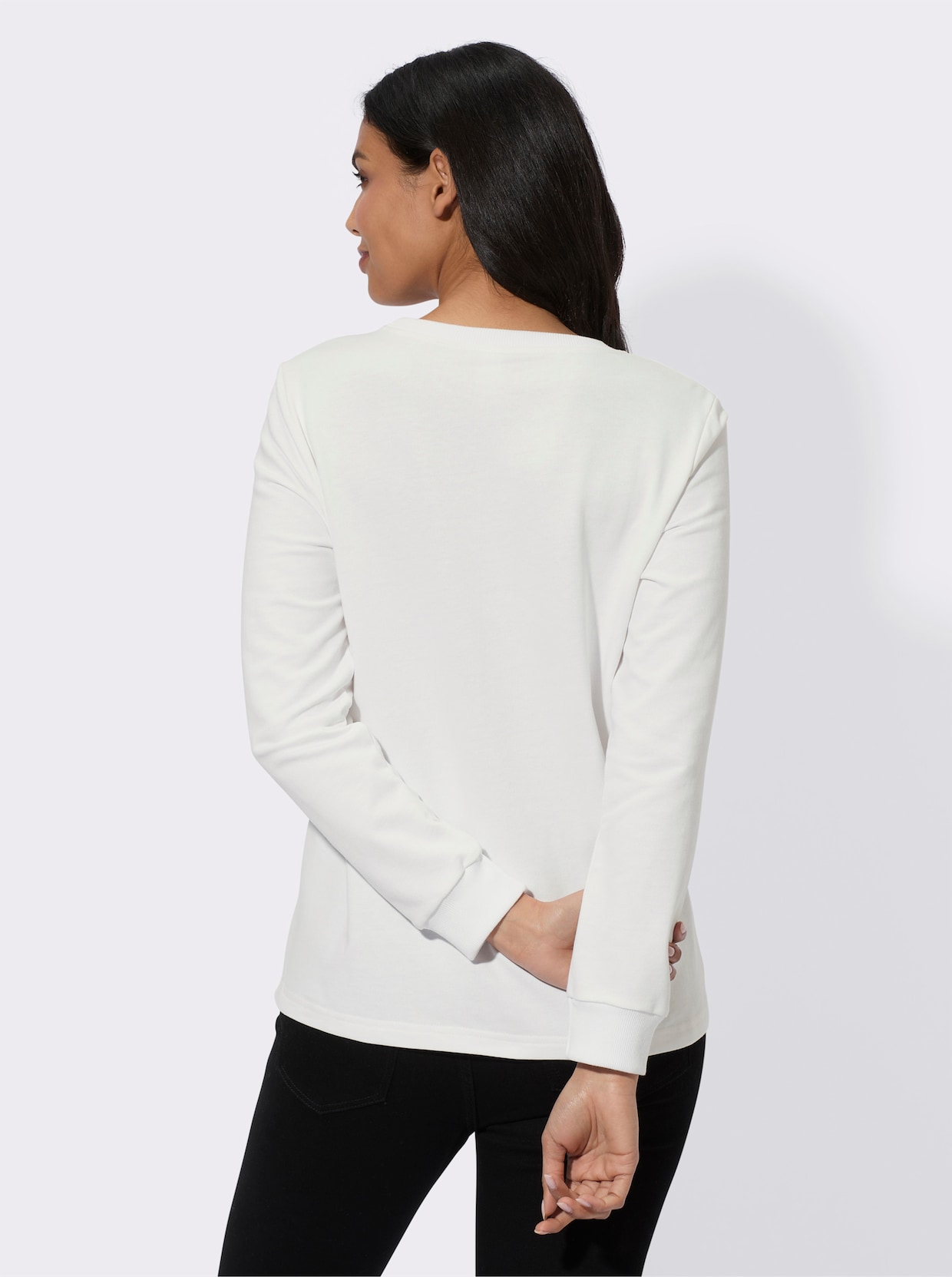Sweatshirt - ecru