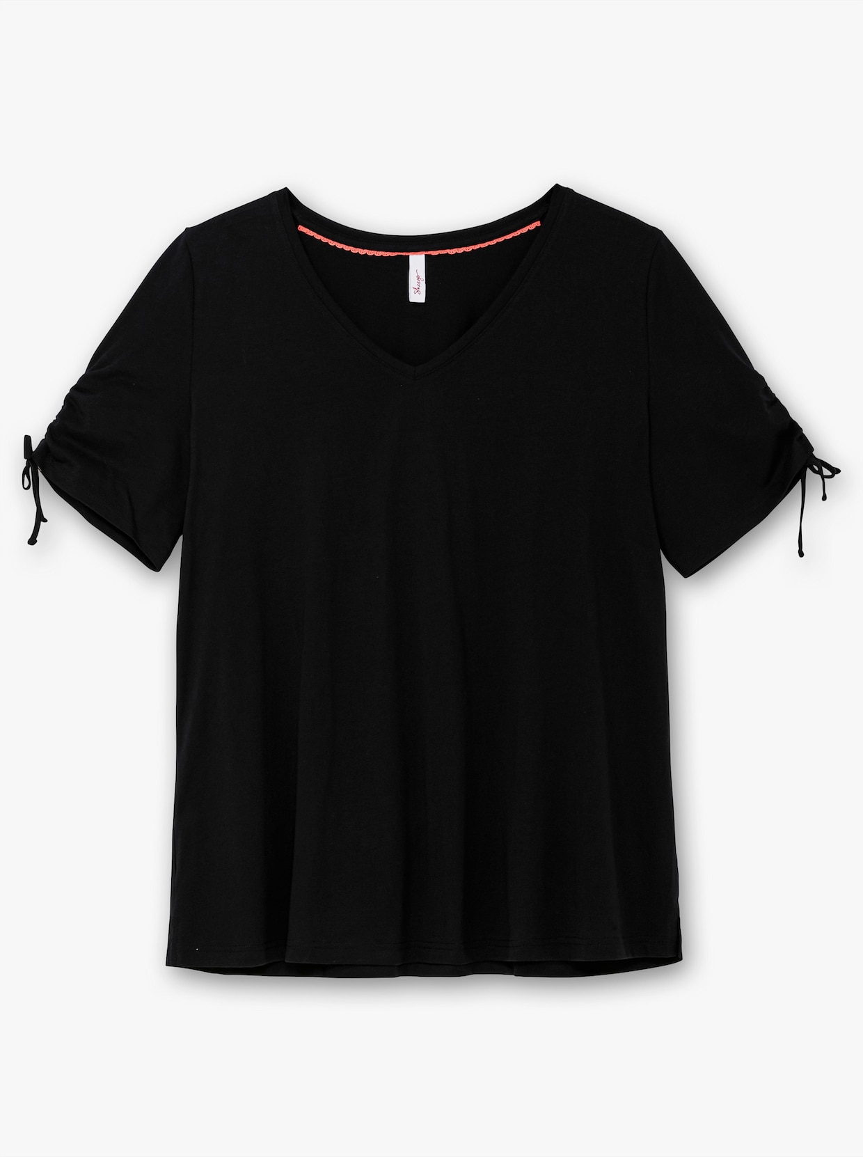 sheego T-Shirt - schwarz+hummer gemustert