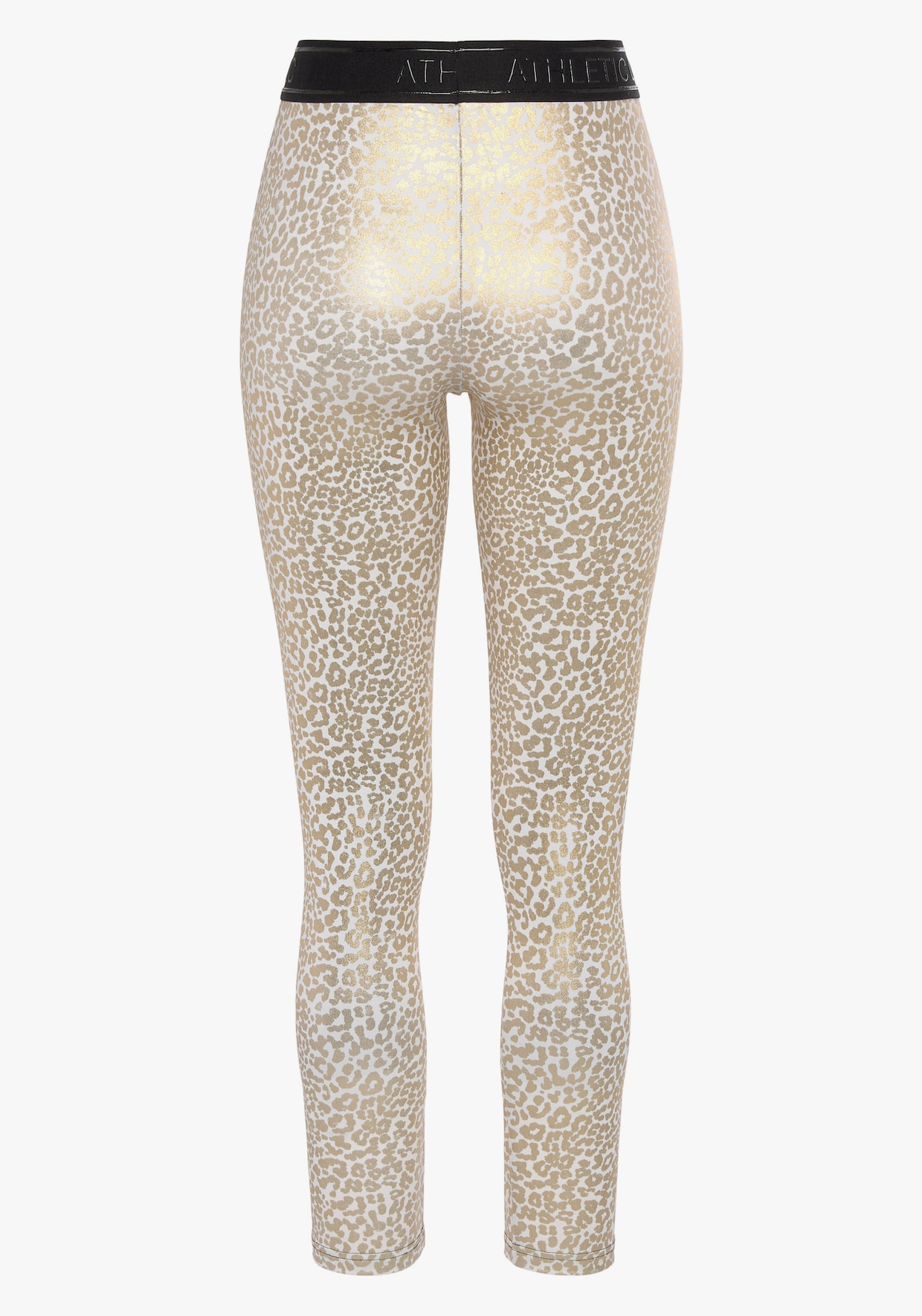 LASCANA ACTIVE Funktionsleggings - weiß, gold