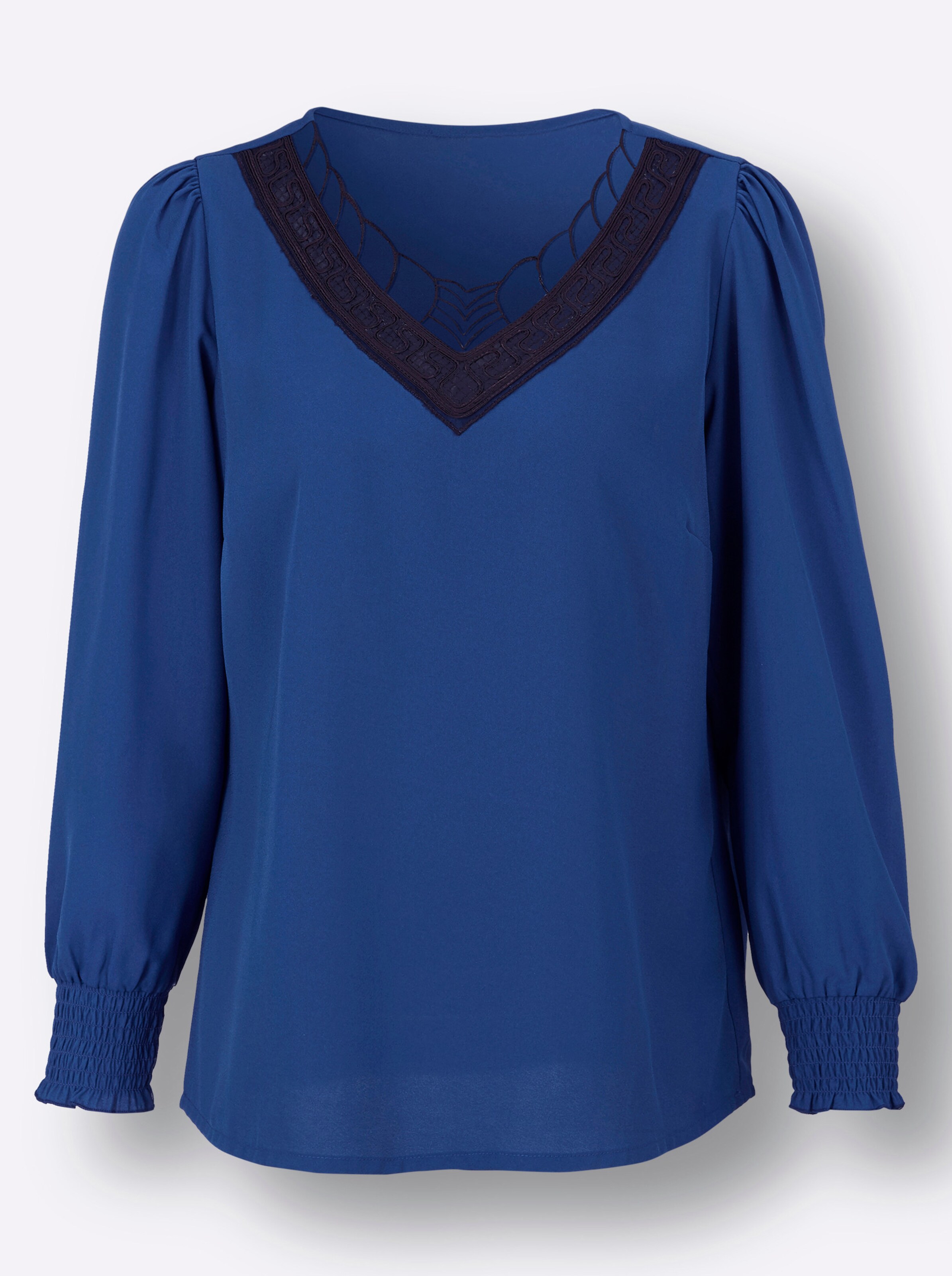 Witt Weiden Damen Langarmbluse royalblau  - Onlineshop Witt Weiden
