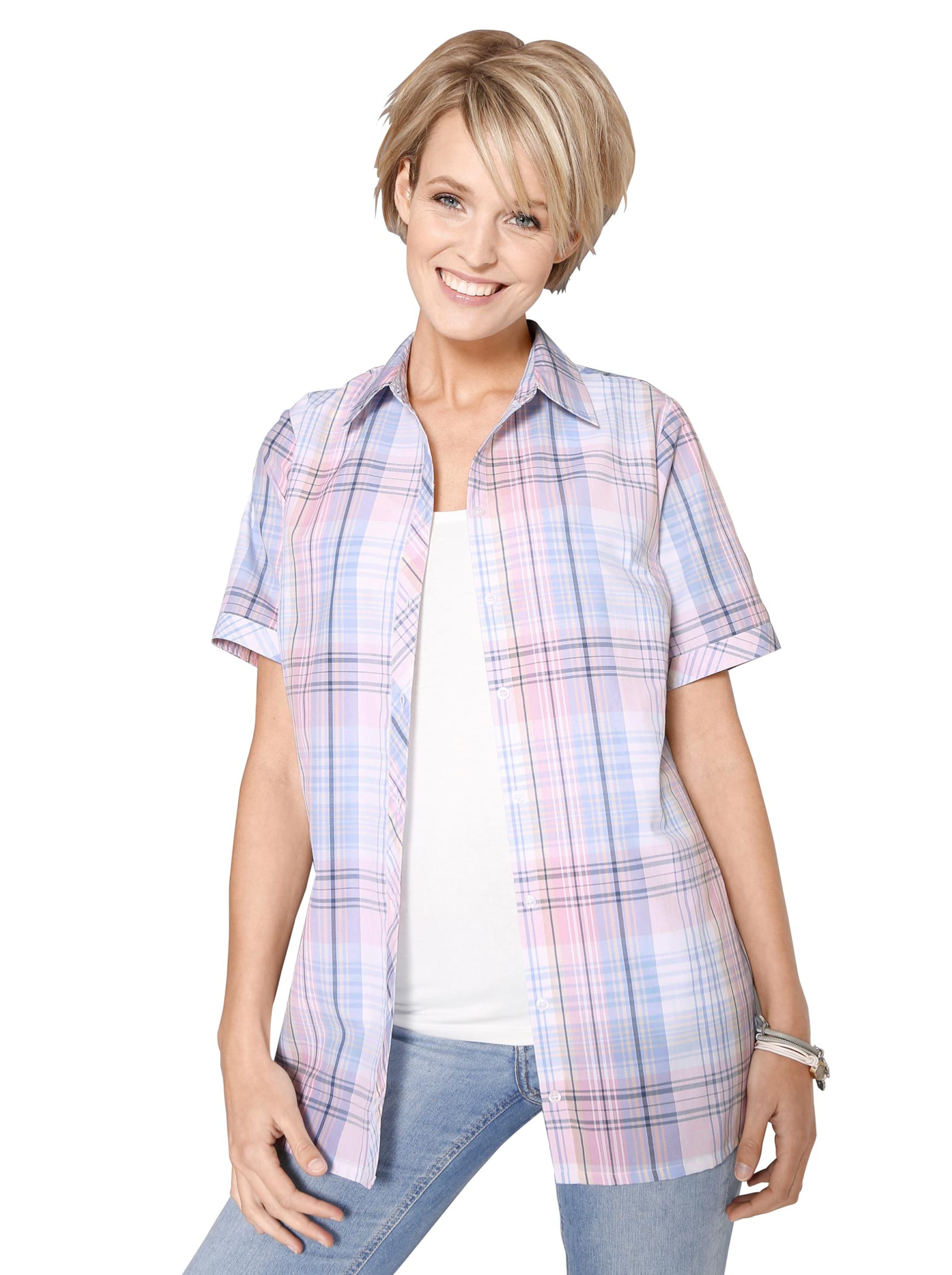 Karobluse - blau-kariert